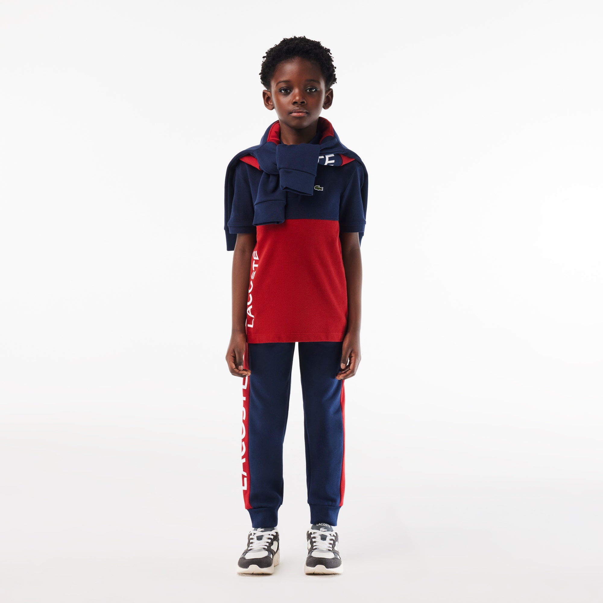 Colour-Block Pique Polo Shirt