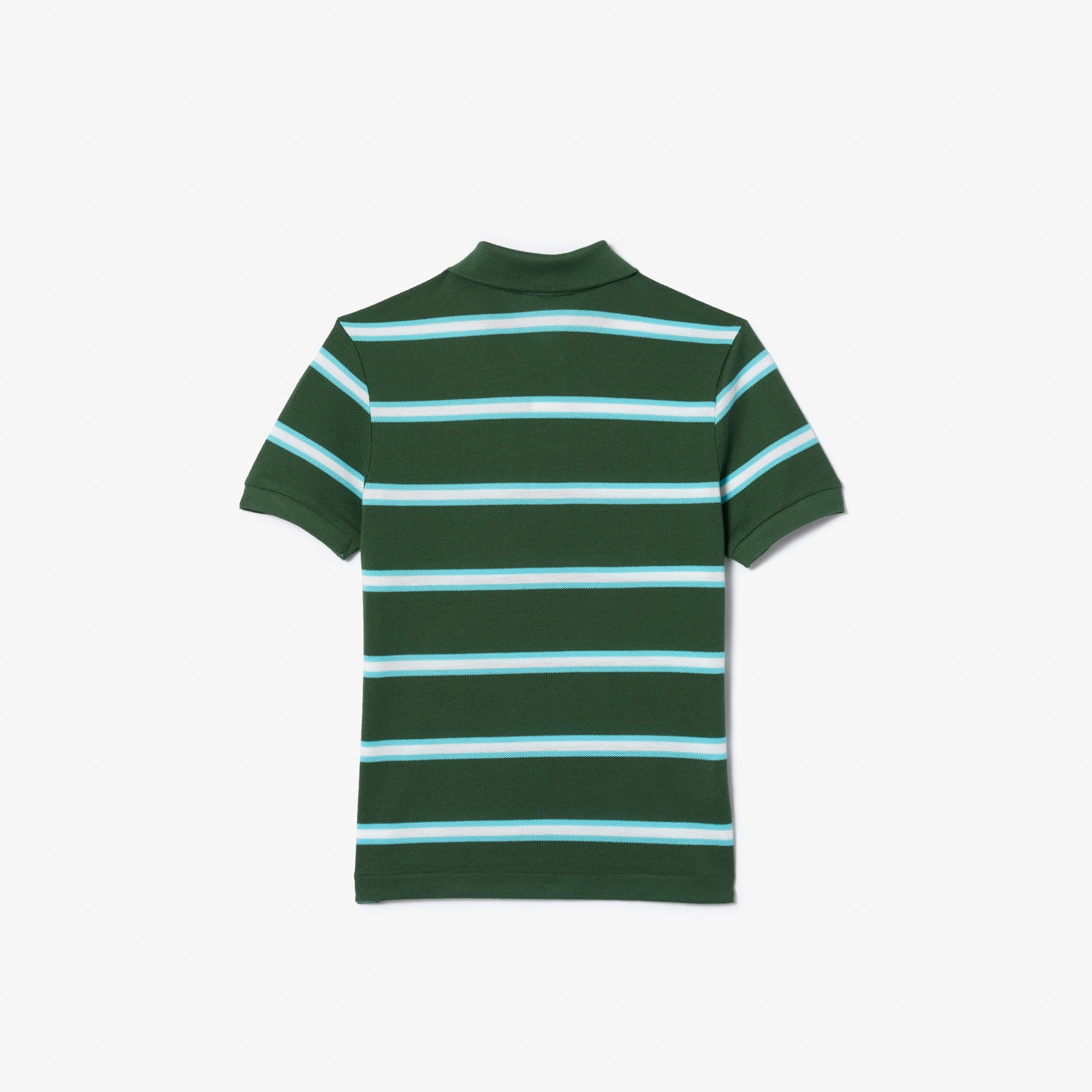 Boy's Lacoste Striped Pique Polo Shirt