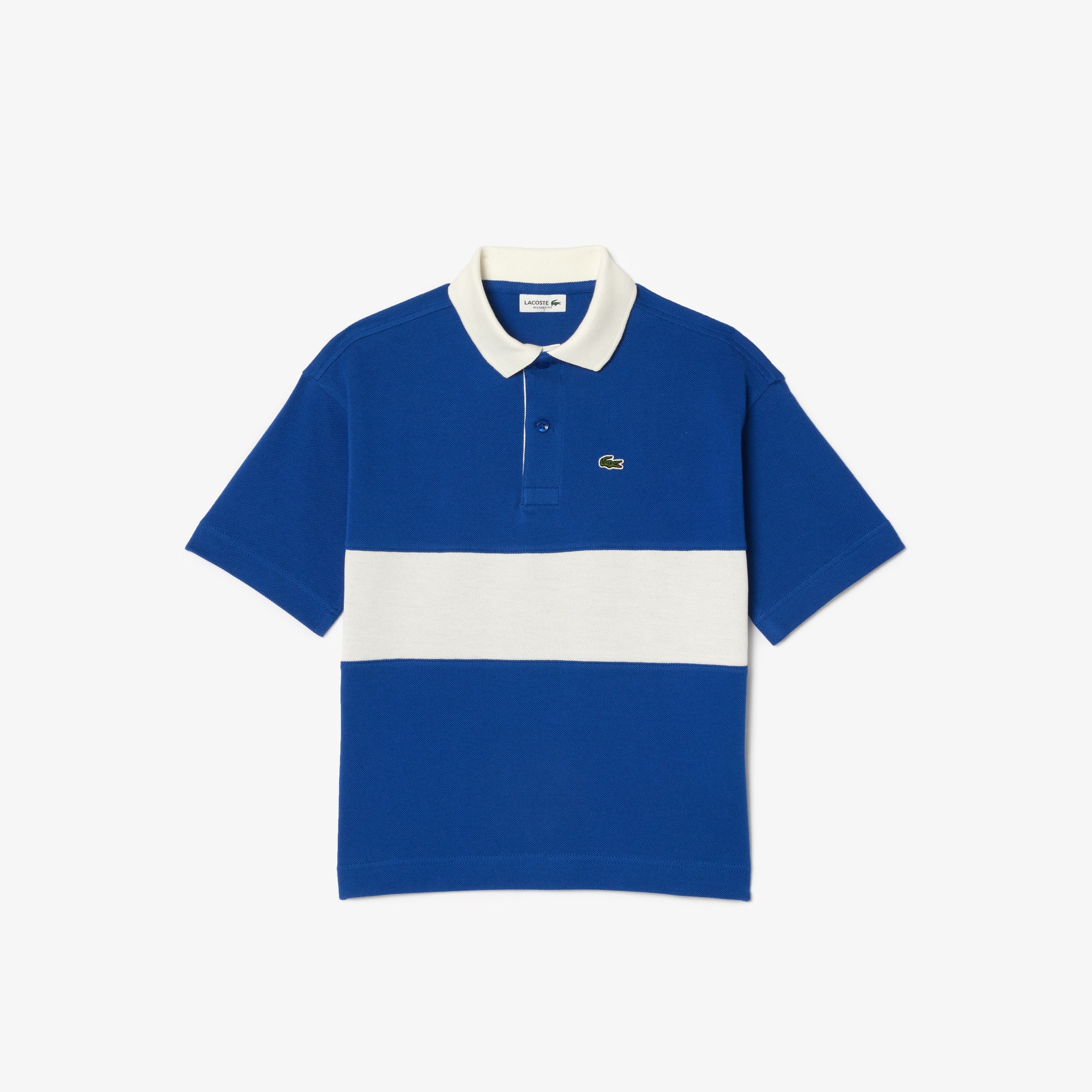 Colour-Block Petit Pique Polo Shirt