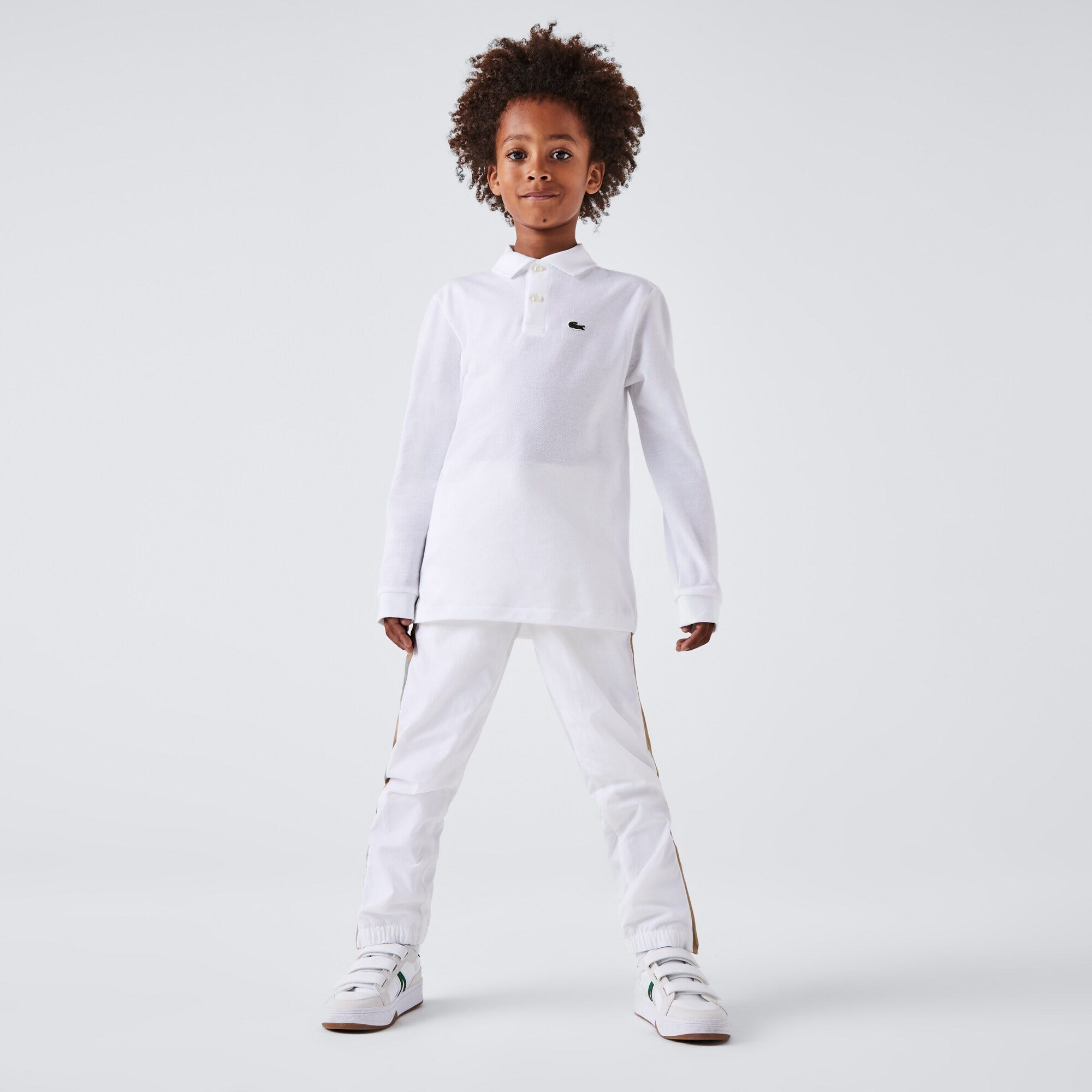 Long Sleeve Petit Pique Polo Shirt