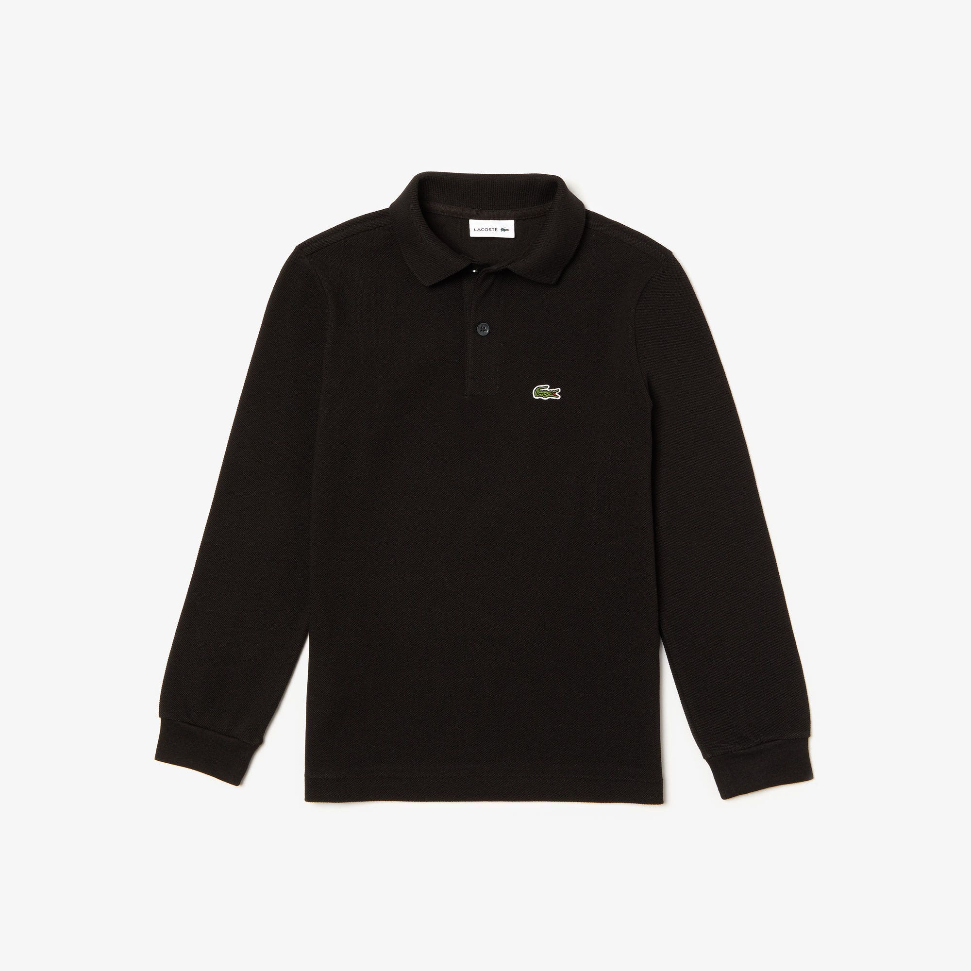 Long Sleeve Petit Pique Polo Shirt