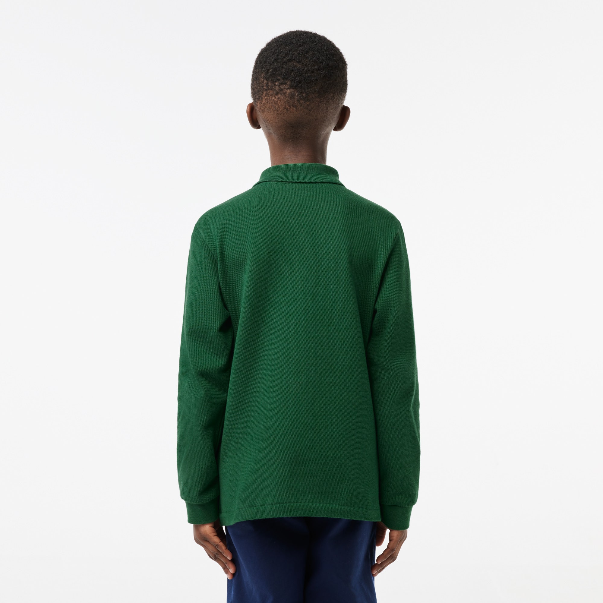Long Sleeve Petit Pique Polo Shirt