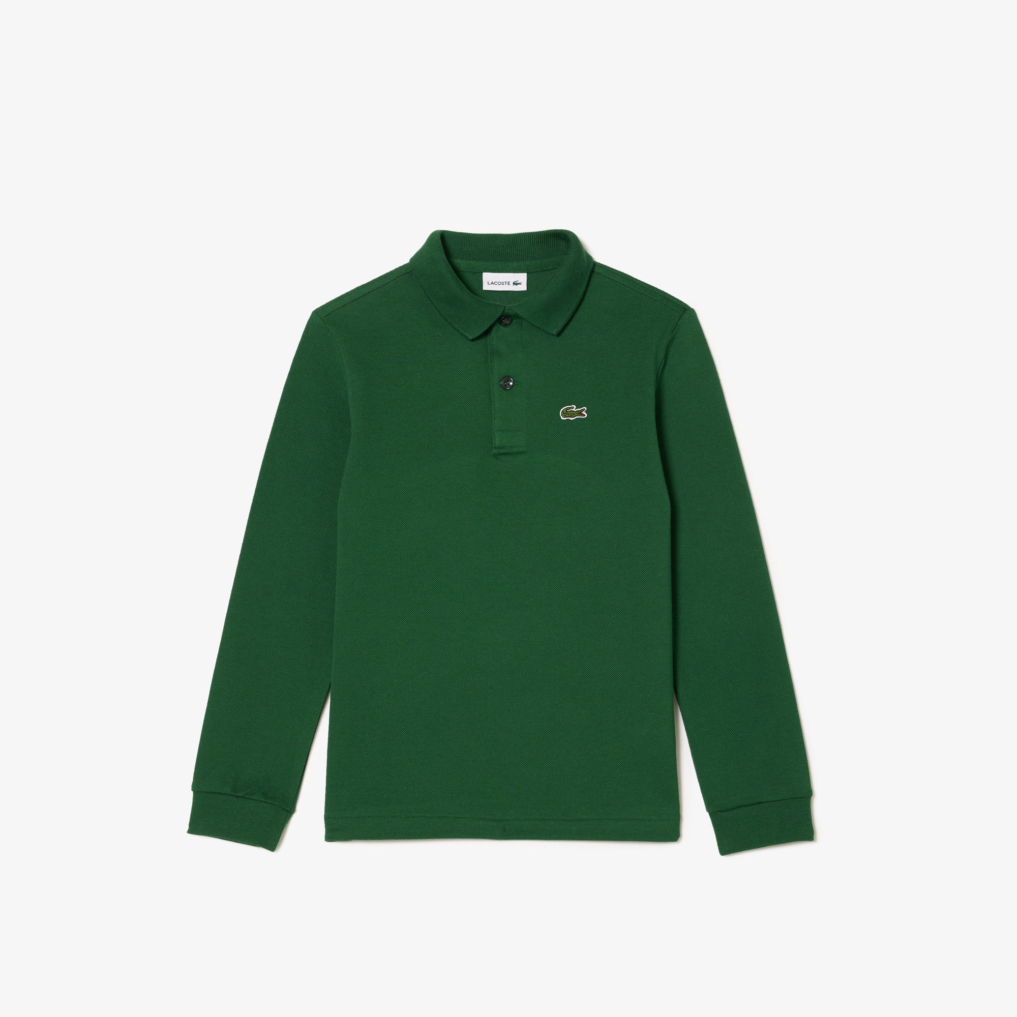Long Sleeve Petit Pique Polo Shirt