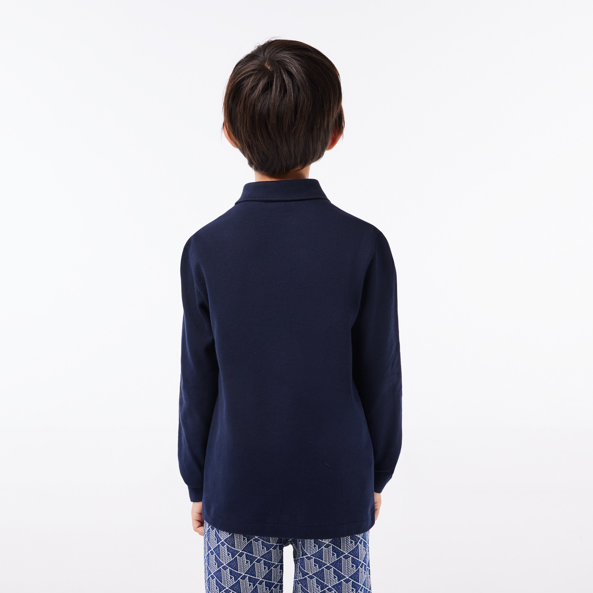 Long Sleeve Petit Pique Polo Shirt