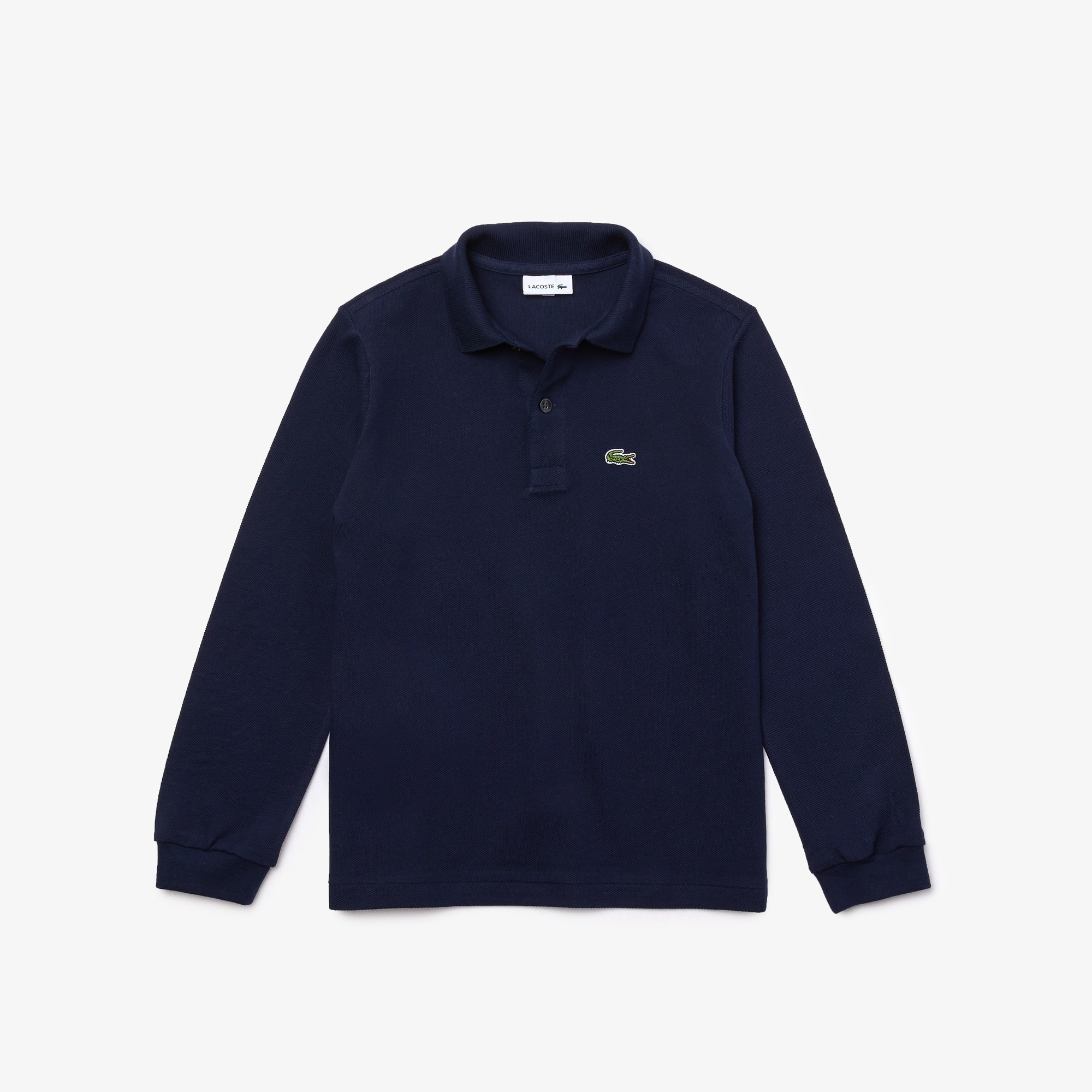 Long Sleeve Petit Pique Polo Shirt