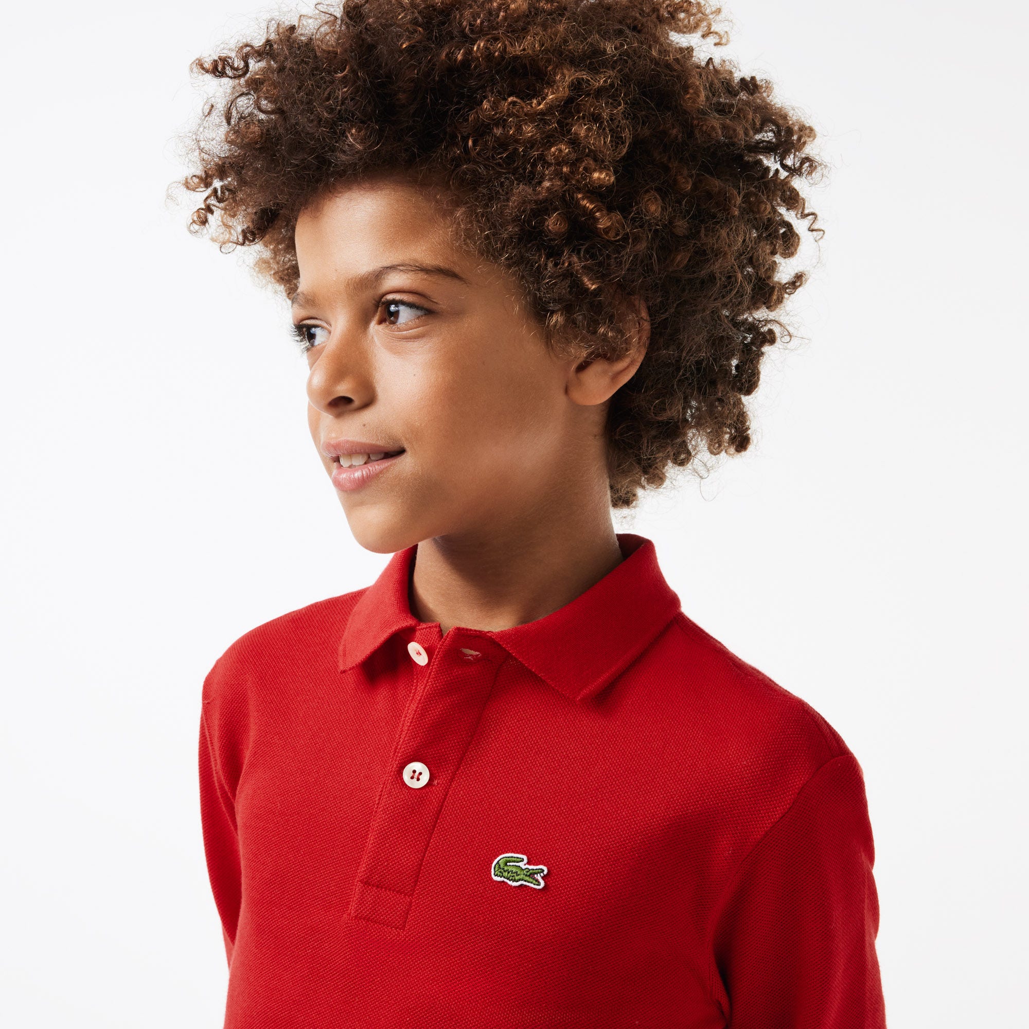 Long Sleeve Petit Pique Polo Shirt