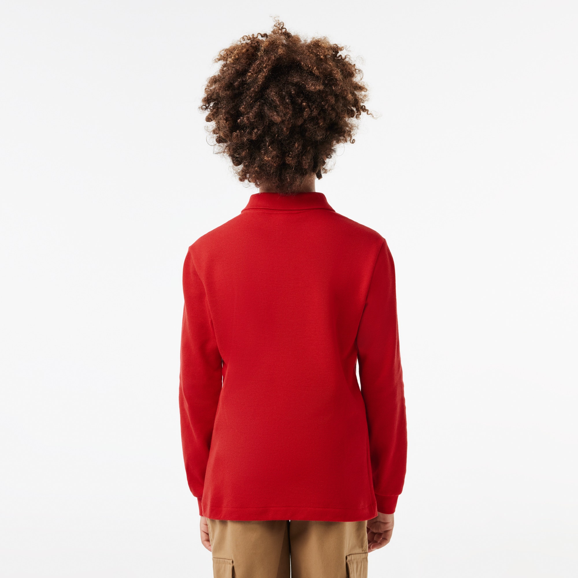 Long Sleeve Petit Pique Polo Shirt