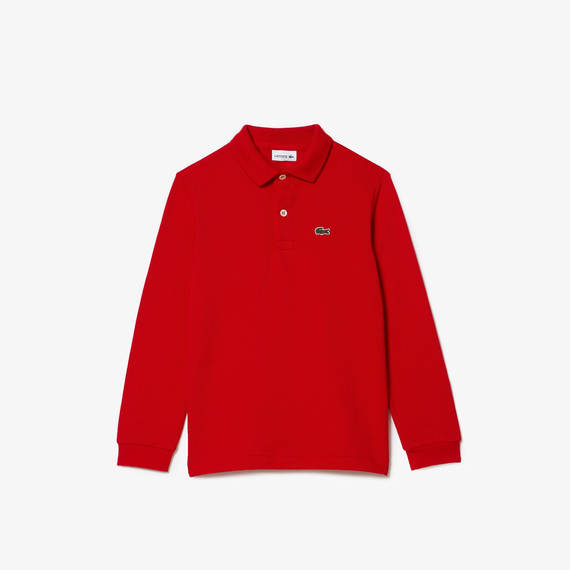 Long Sleeve Petit Pique Polo Shirt