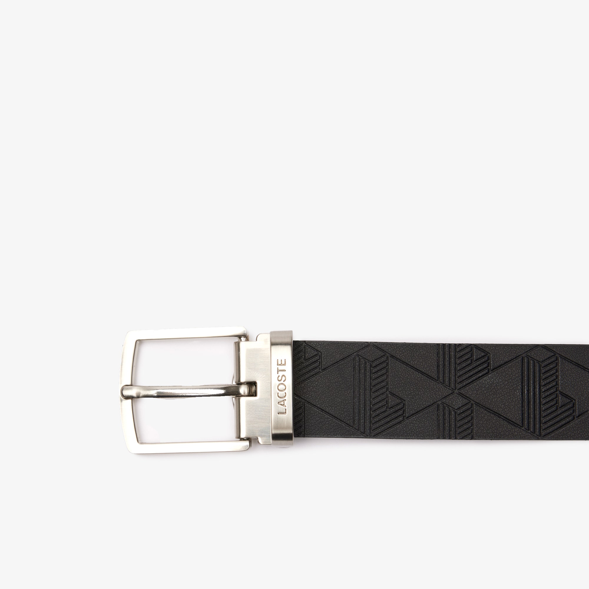 Smooth Leather Belt/2 Logo Buckle Gift Set