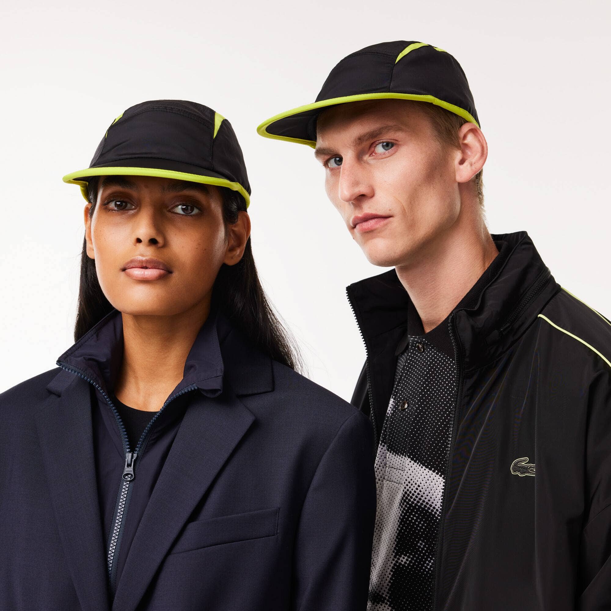 Jockey Cap with Contrast Cutouts