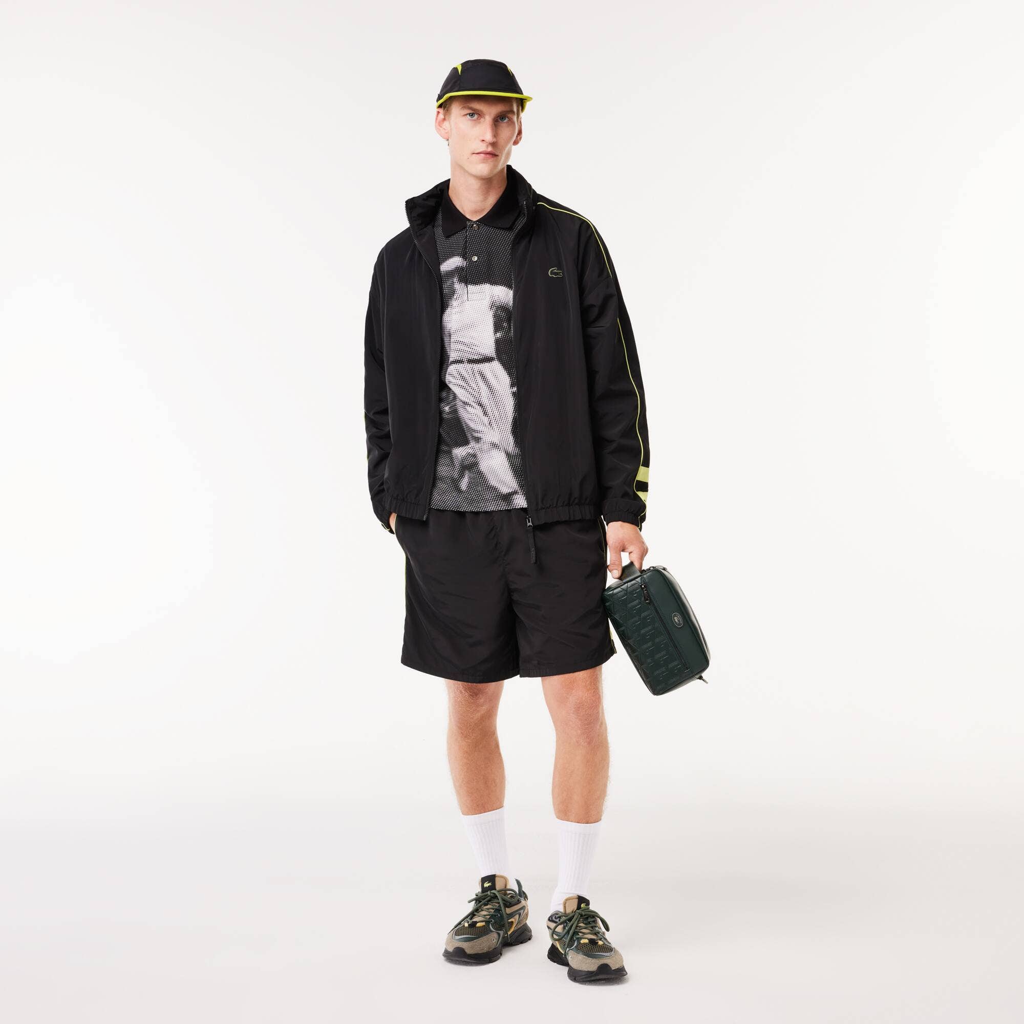 Jockey Cap with Contrast Cutouts