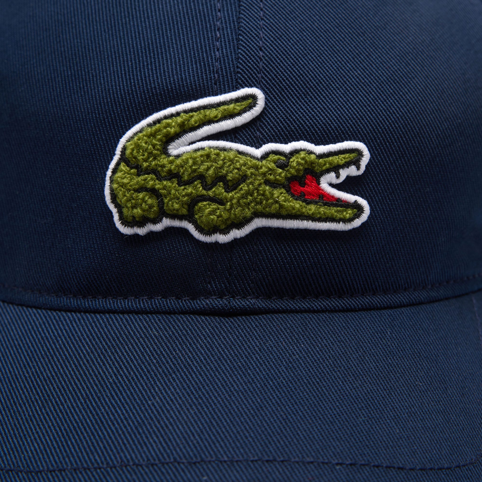 Crocodile Badge Cotton Twill Cap