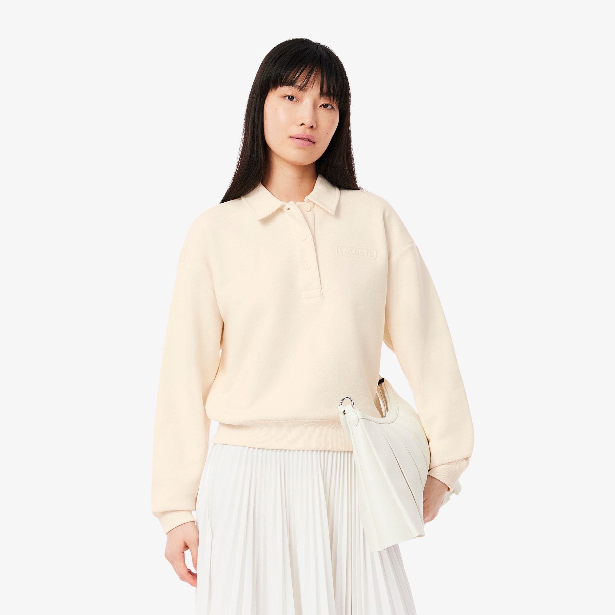 Polo Collar Sweatshirt