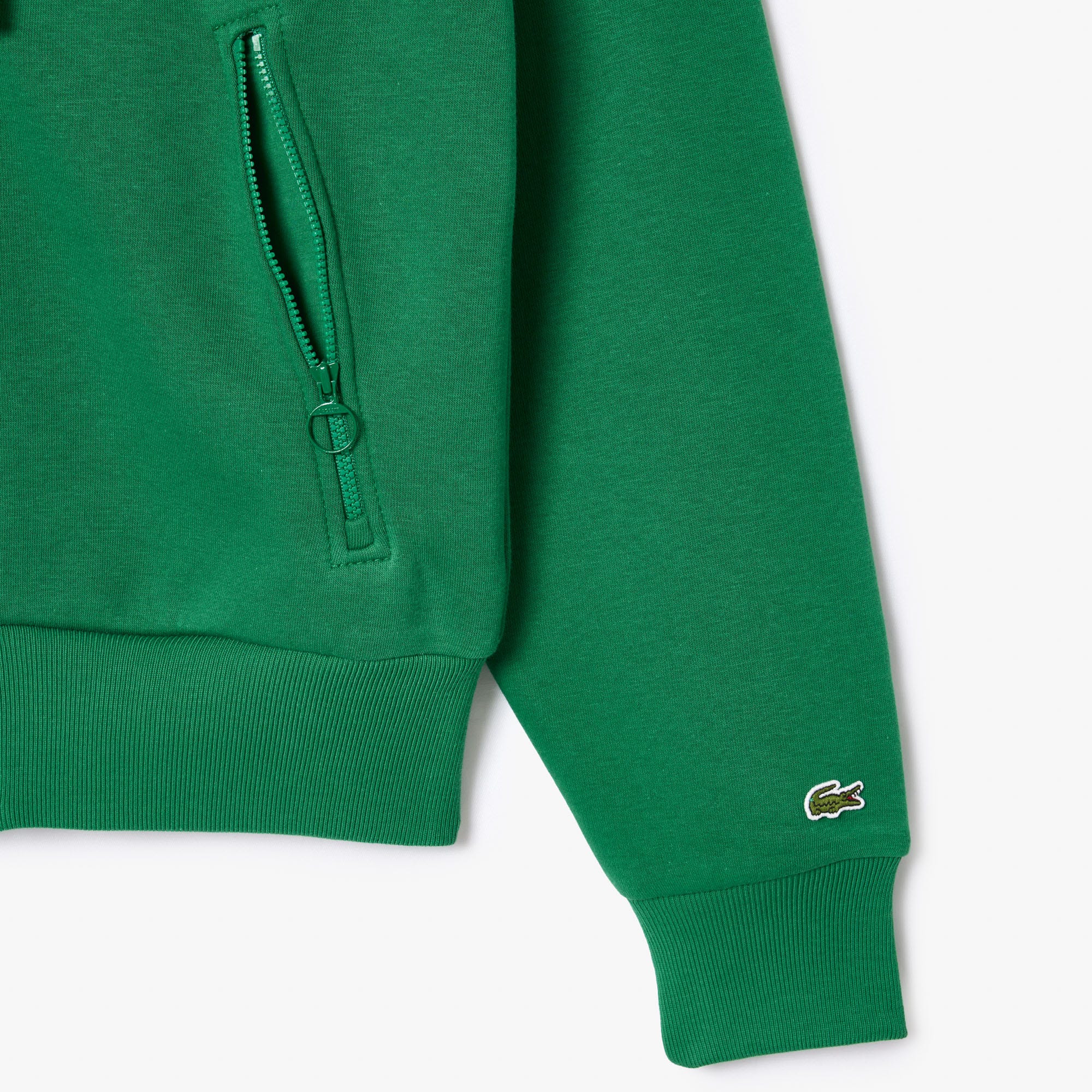 Zipped Cotton Jogger Sweatshirt 