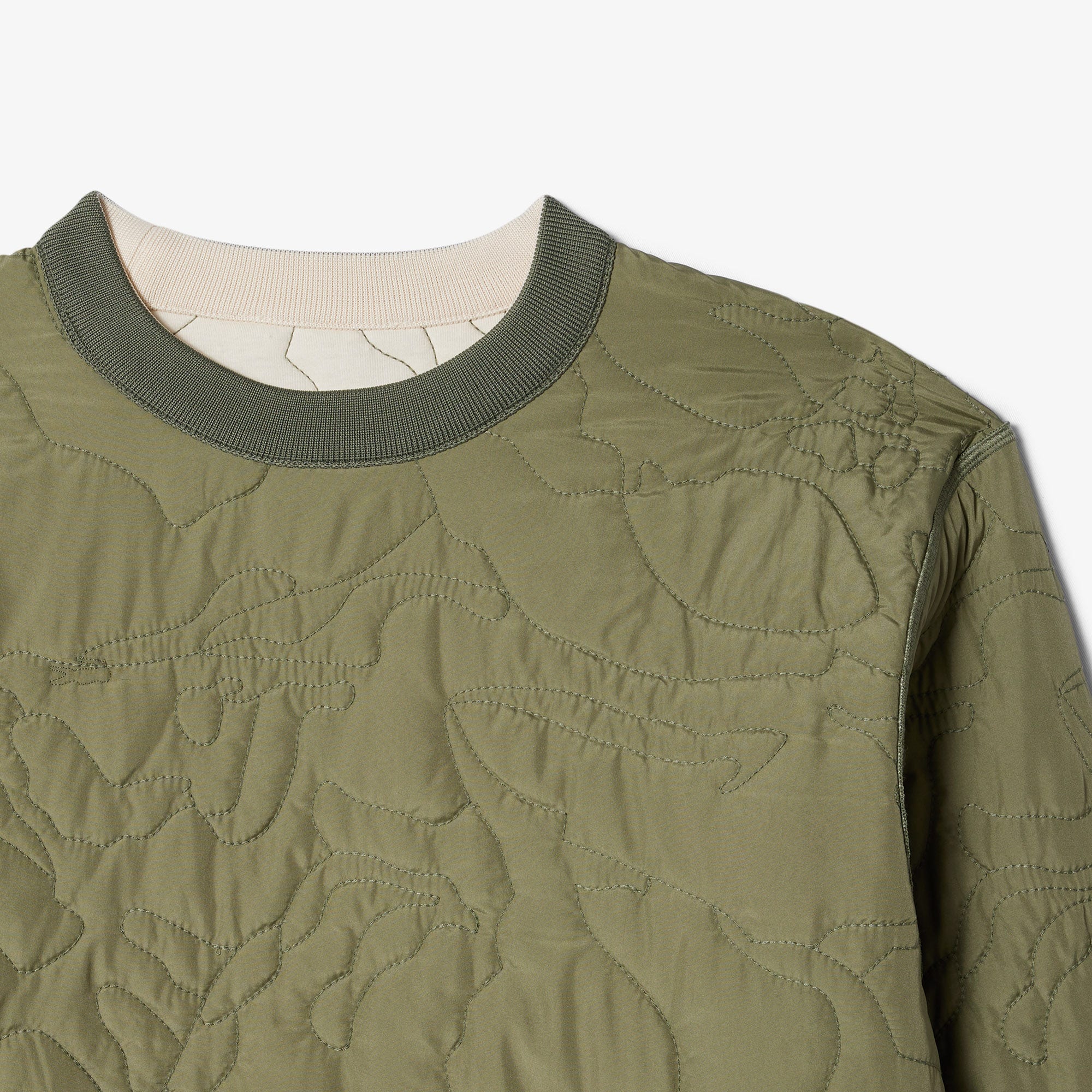 Oversized Reversible Embroidered Sweatshirt