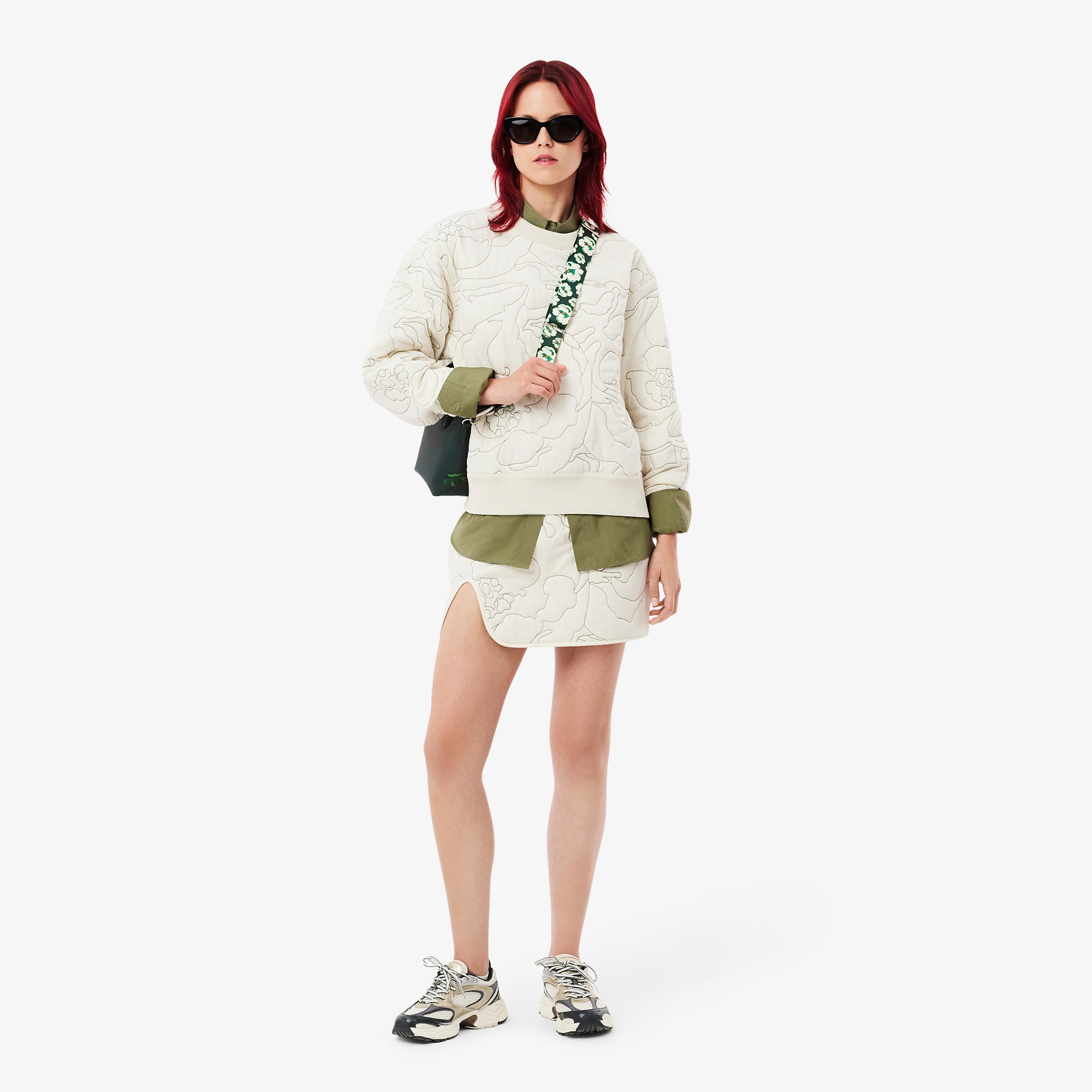 Oversized Reversible Embroidered Sweatshirt