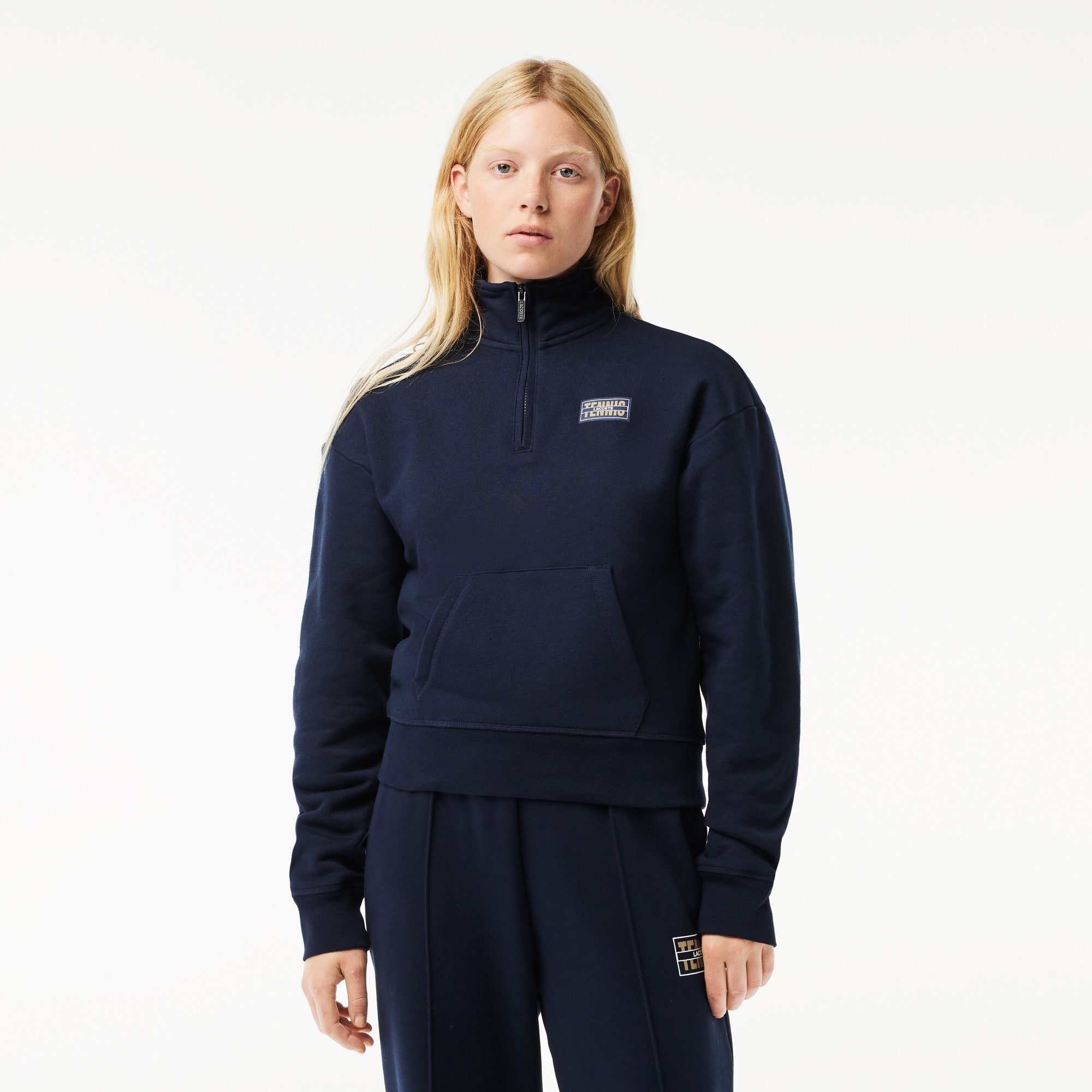 High Neck Zipped Fleece Jogger Sweatshirt