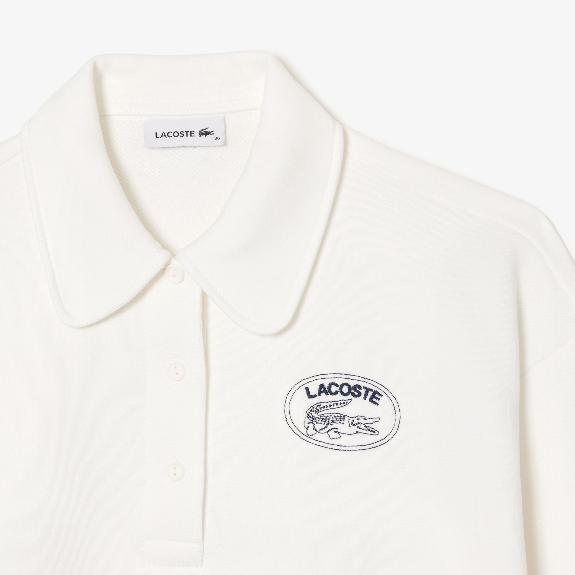 Relaxed Fit Embroidered Polo Sweatshirt
