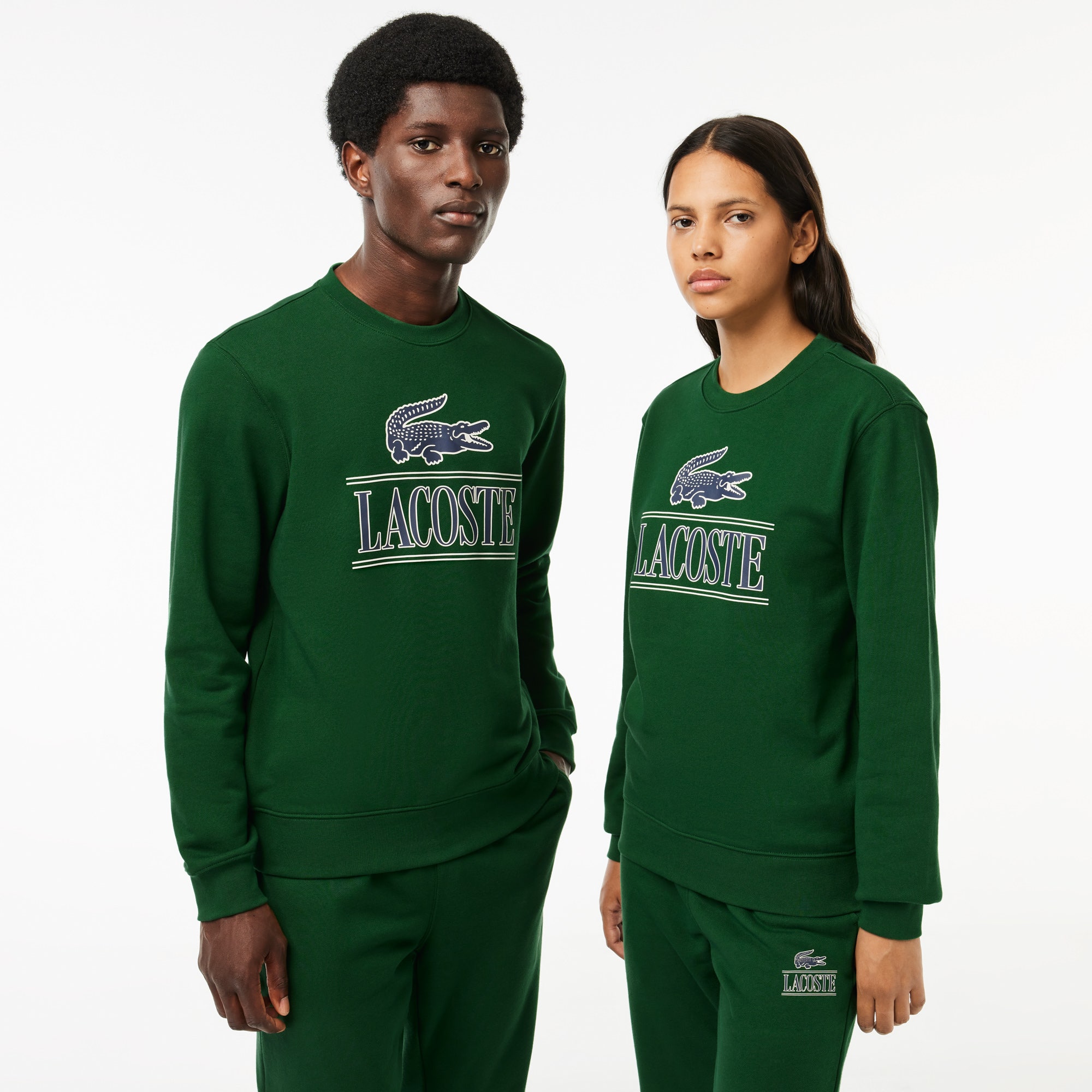 Fleece Crew Neck Print Sweatshirt