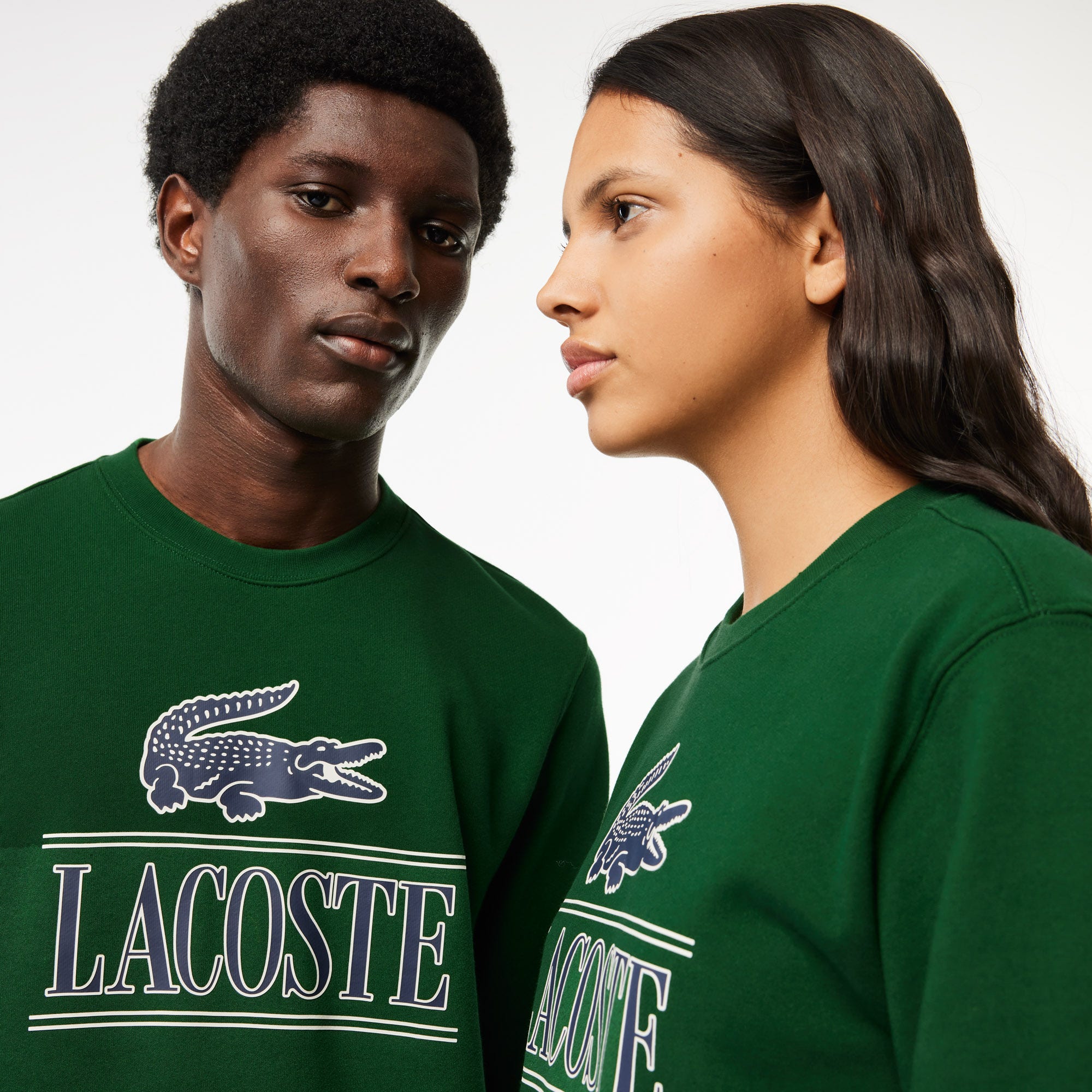 Fleece Crew Neck Print Sweatshirt