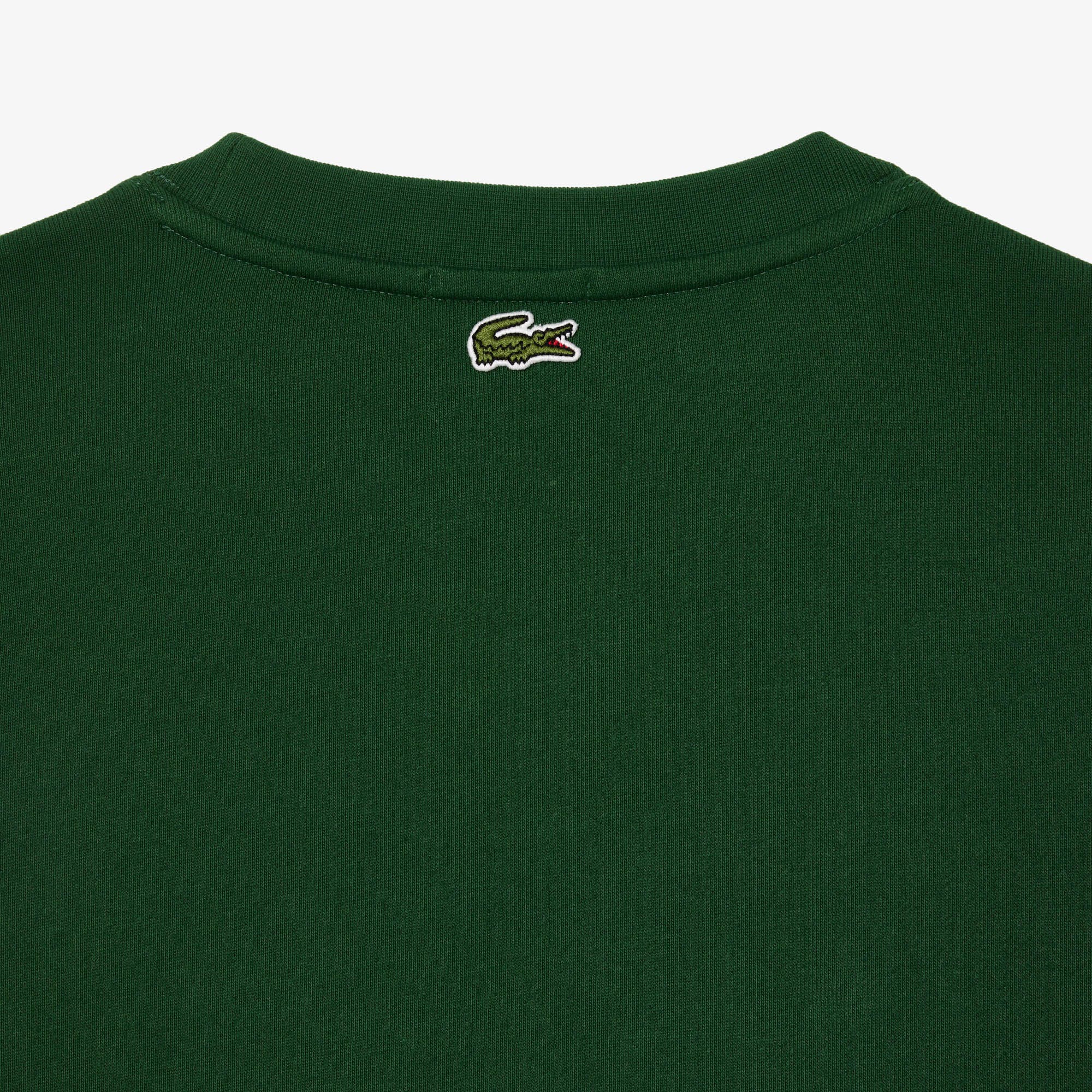 Fleece Crew Neck Print Sweatshirt