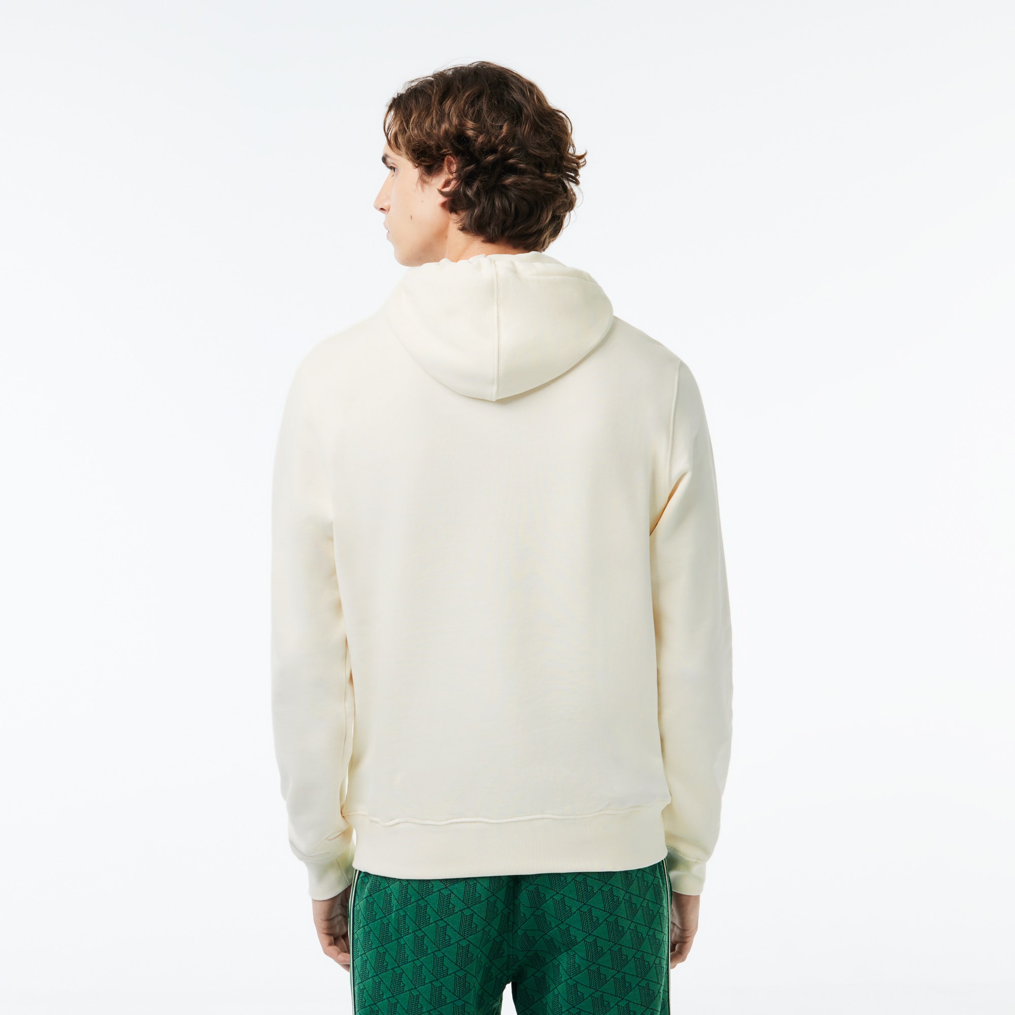 Loose Fit Monogram Print Hoodie