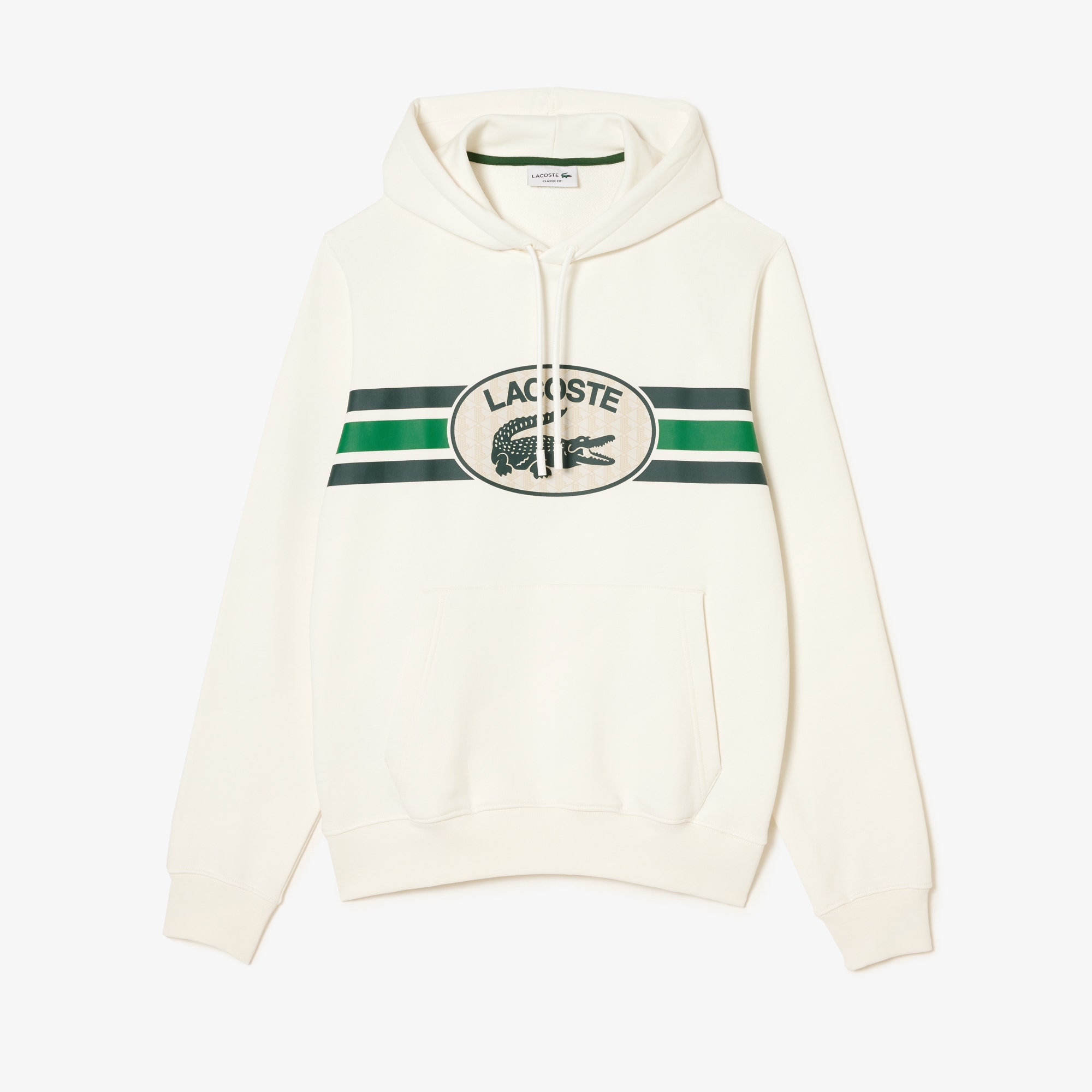 Loose Fit Monogram Print Hoodie