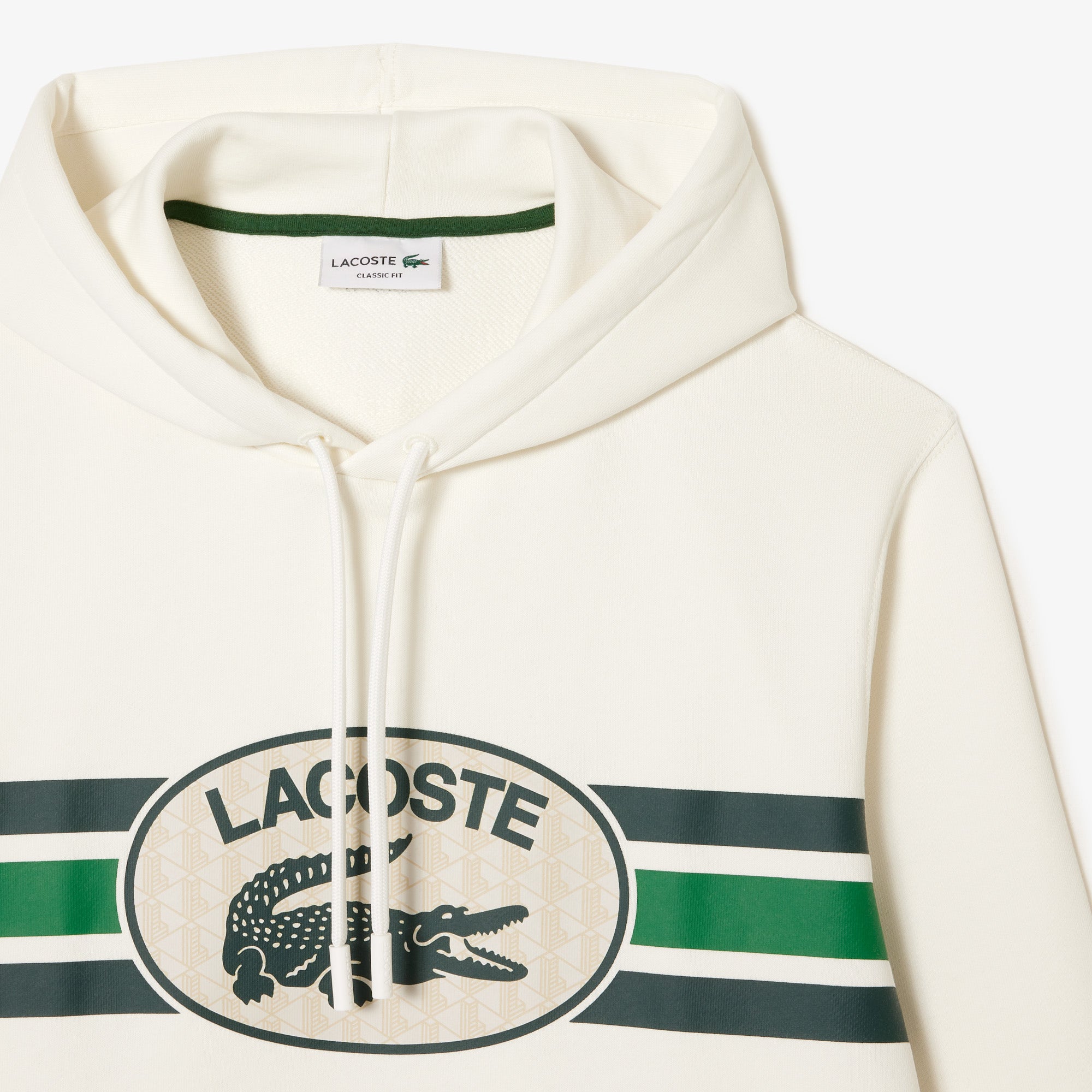 Loose Fit Monogram Print Hoodie