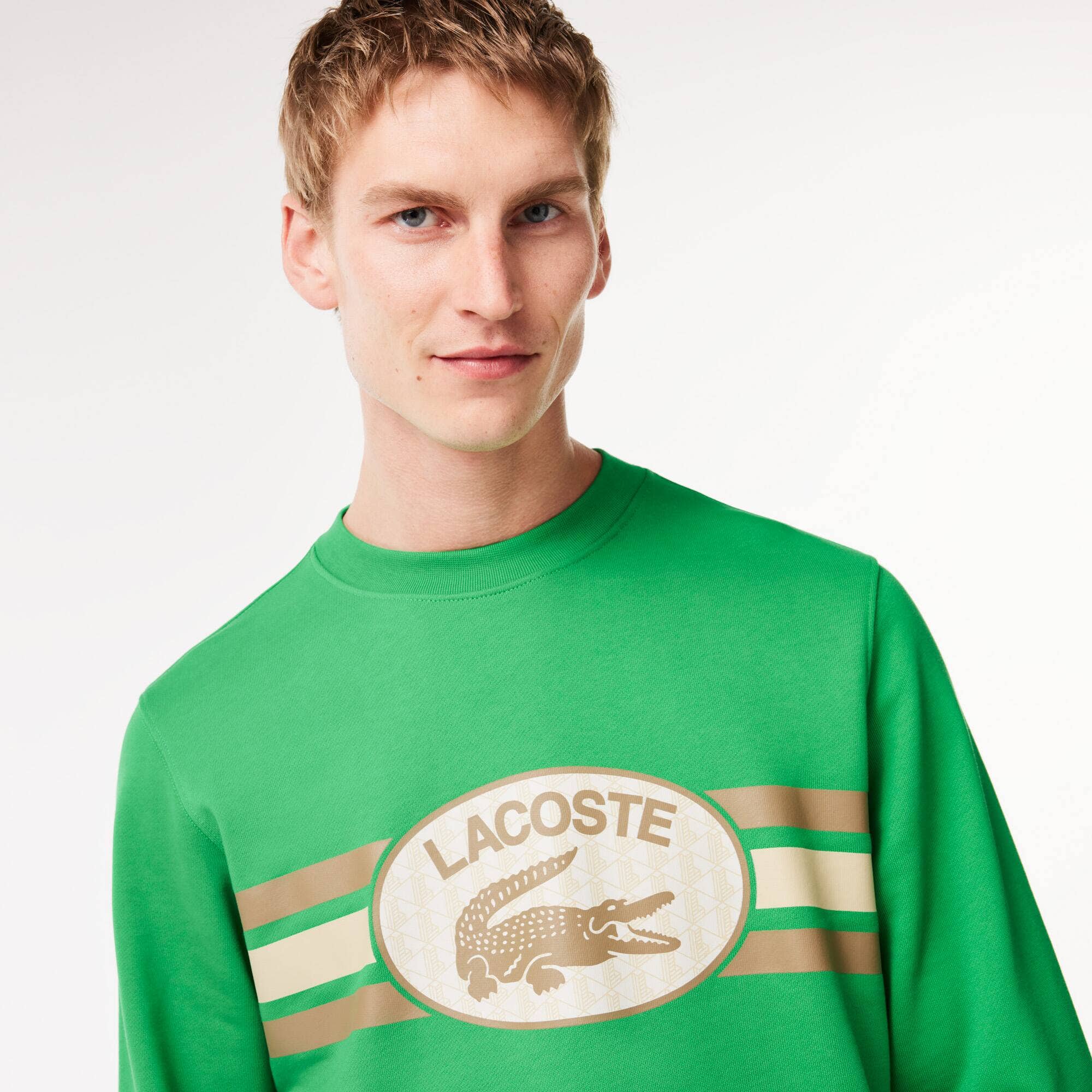 Graphic Print Fleece Sweatshirt