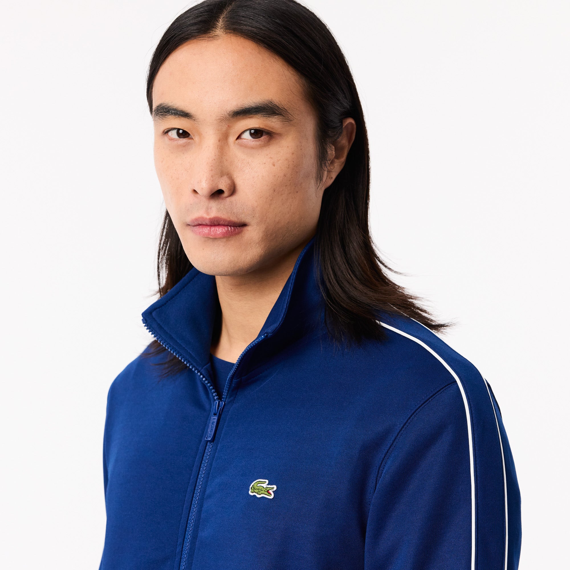 Paris Pique Zip Front Track Jacket