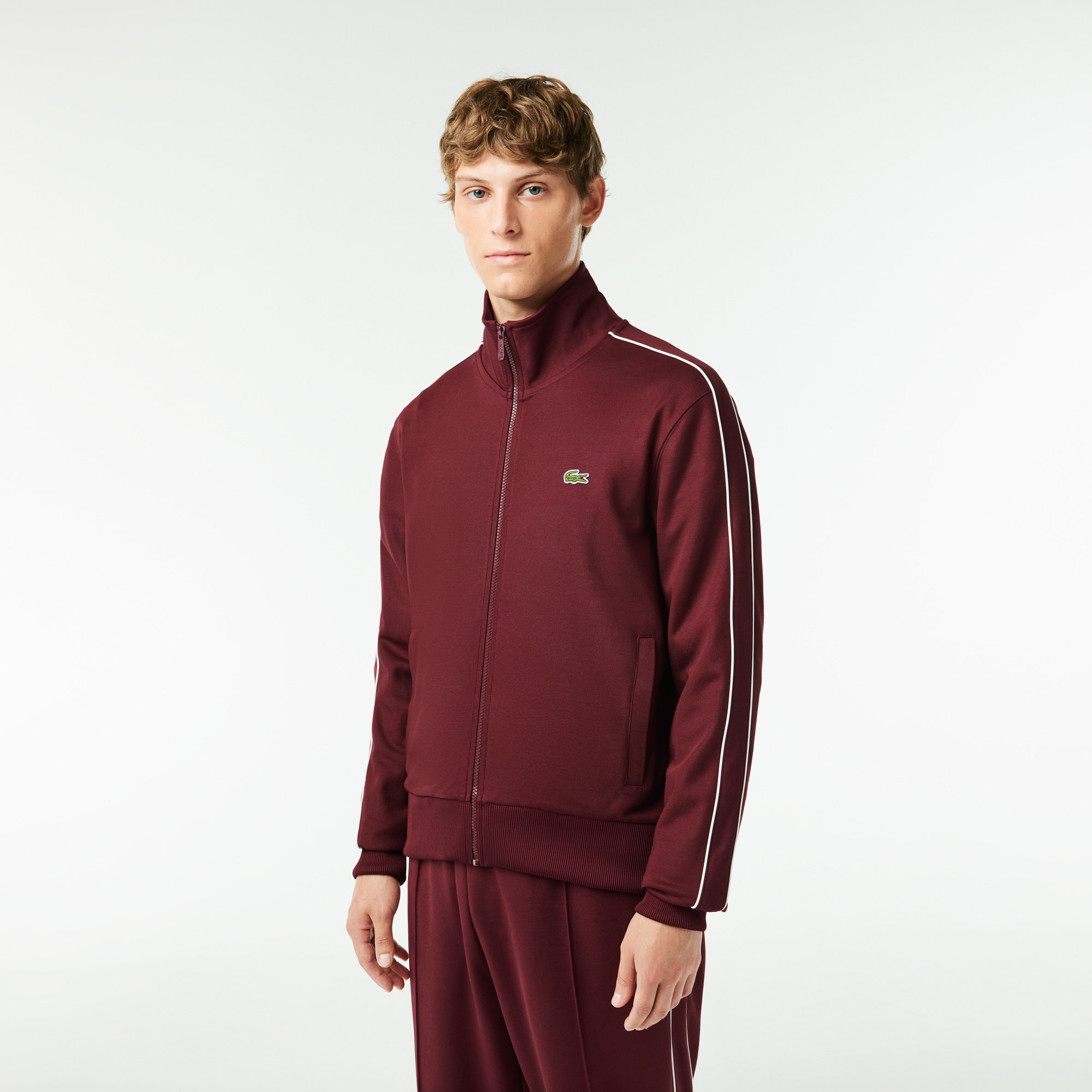 Paris Pique Zip Front Track Jacket