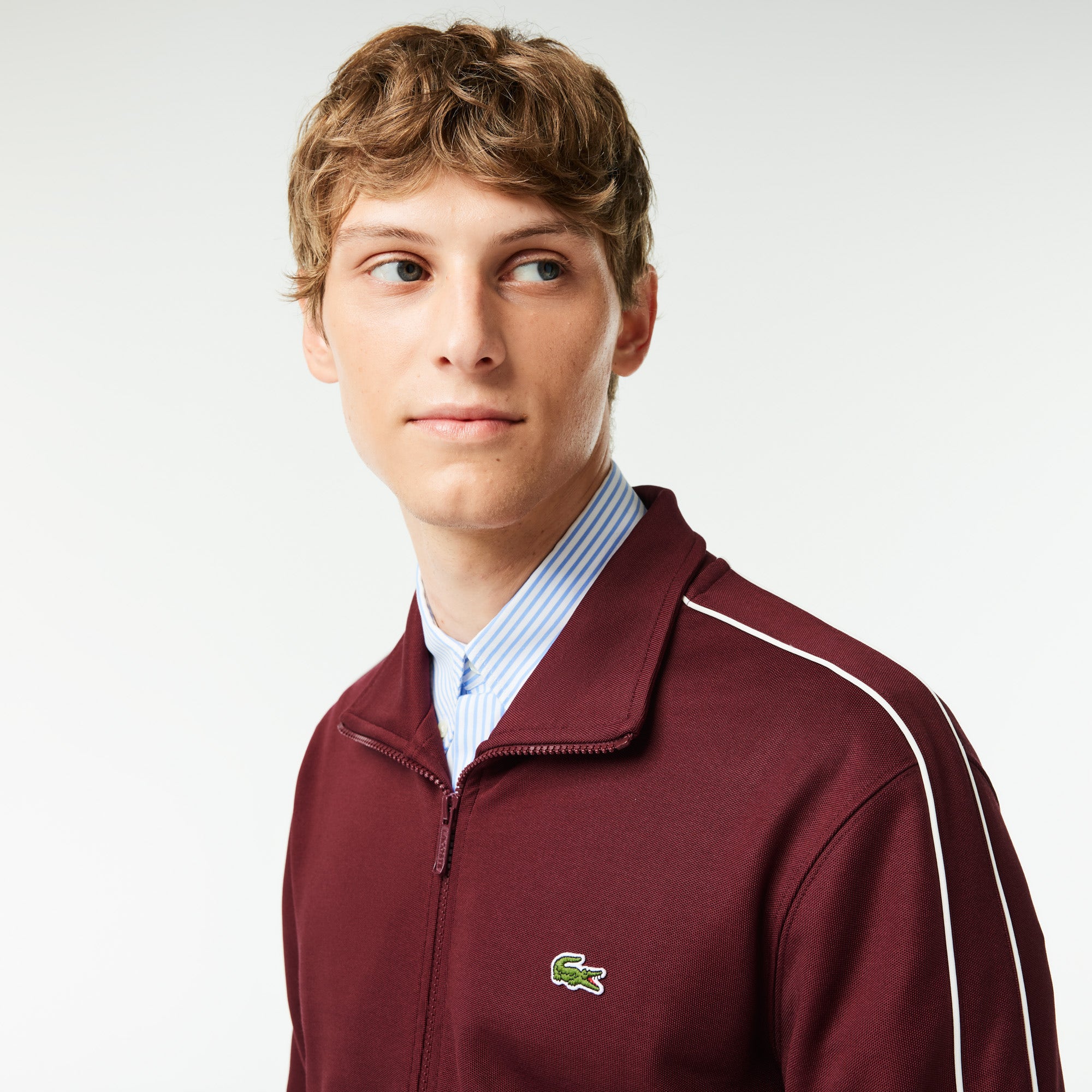 Paris Pique Zip Front Track Jacket