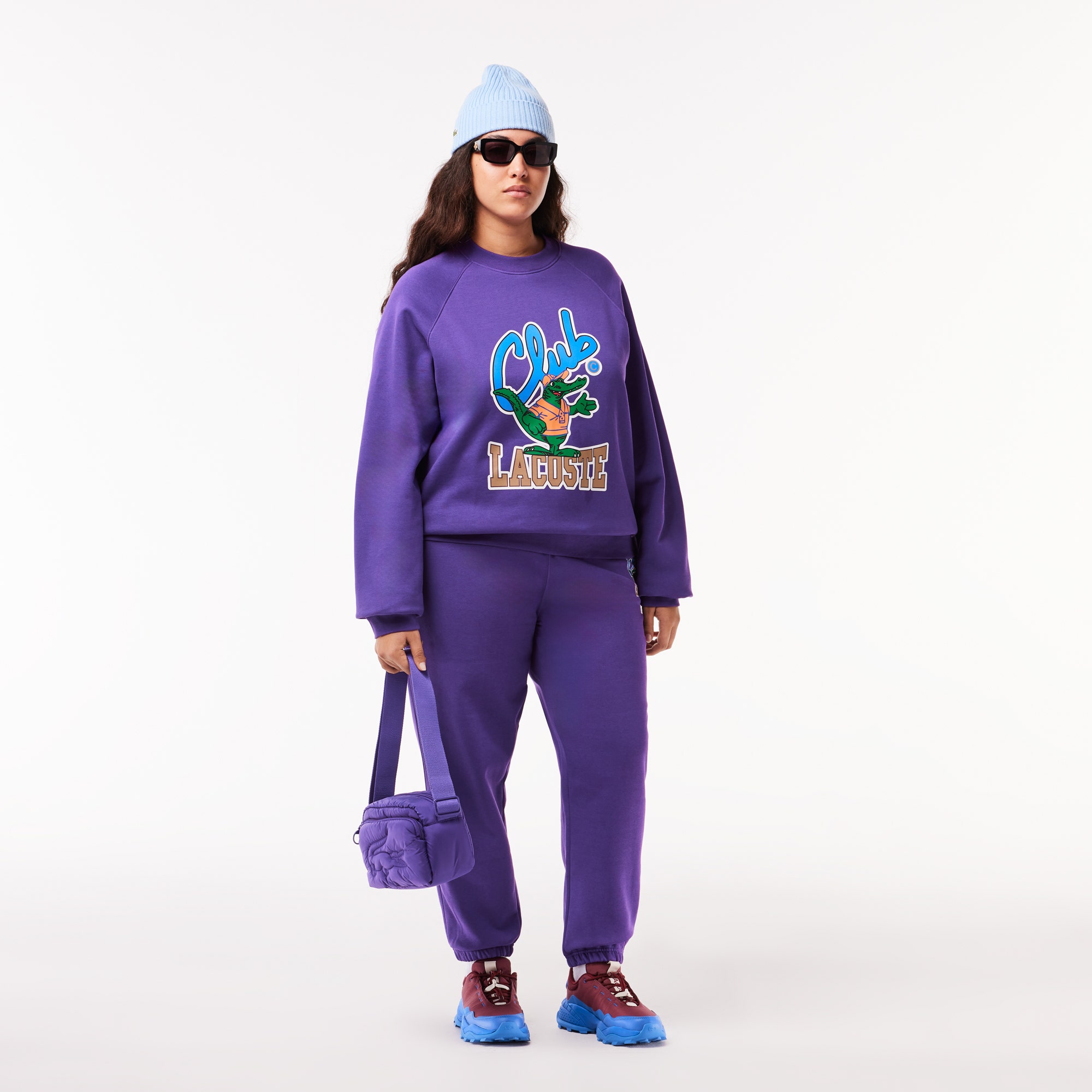 Loose Fit Raglan Sleeve Jogger Sweatshirt