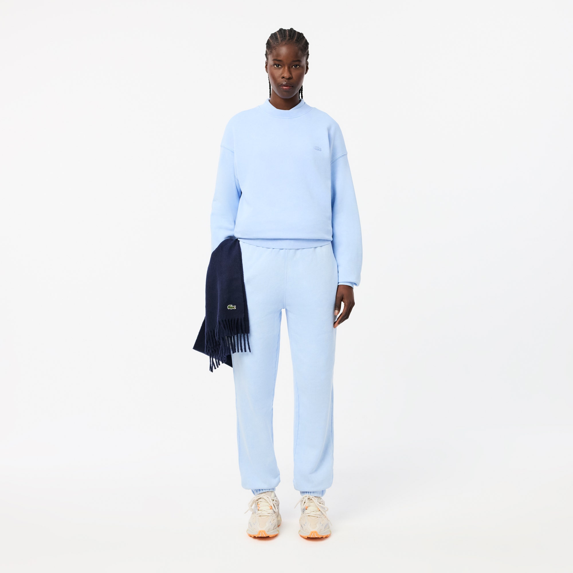 Loose Fit Washed Effect Fleece Sweatshirt