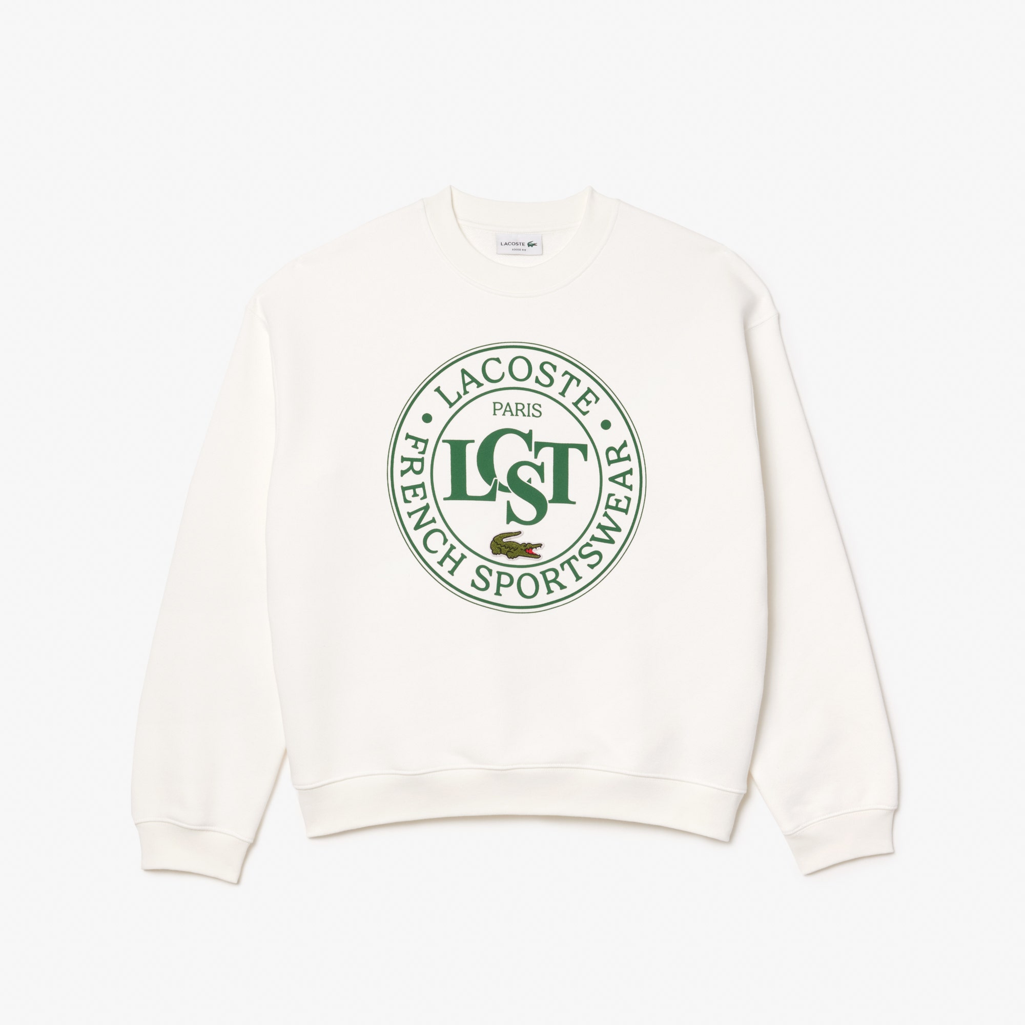 Loose Fit Printed Fleece Sweatshirt
