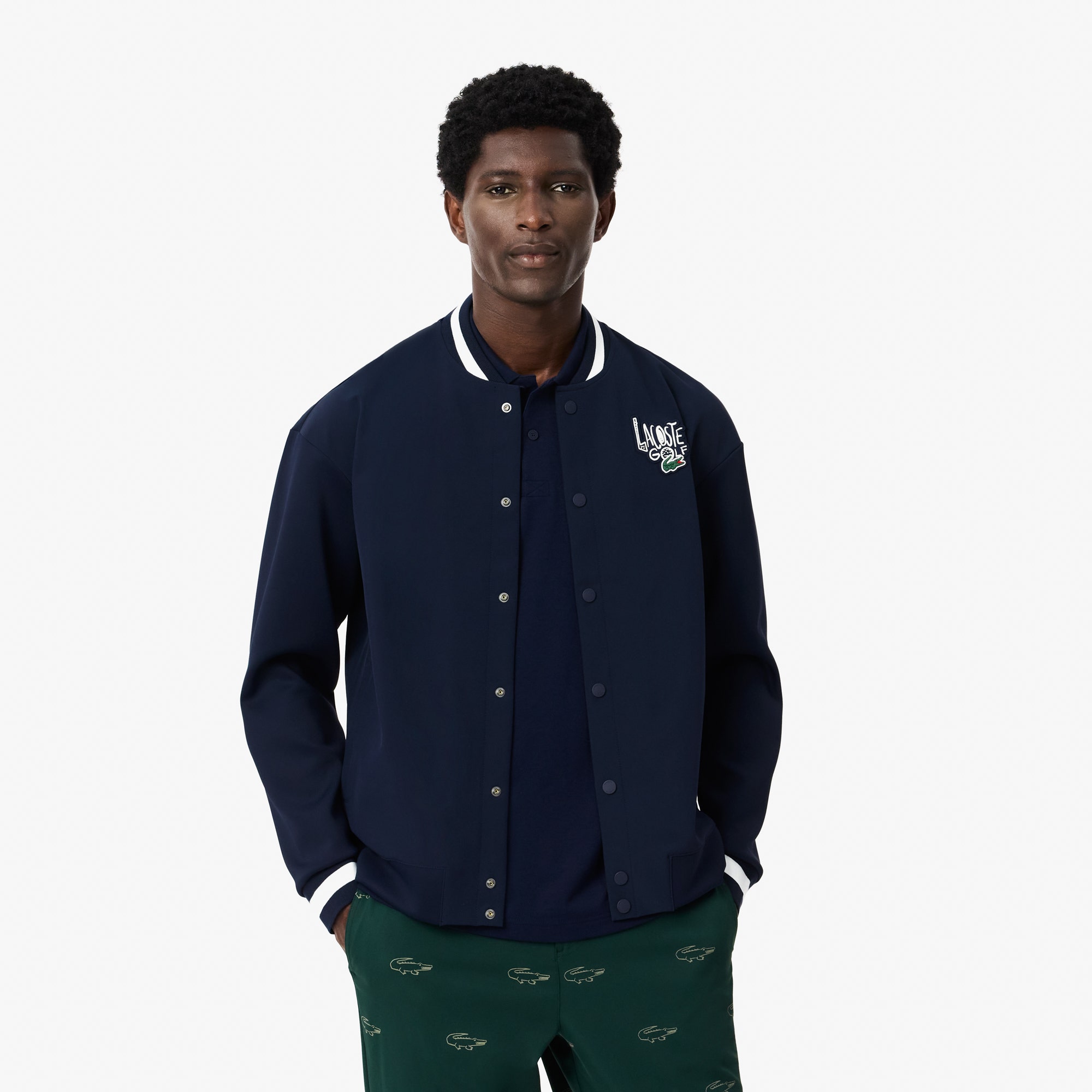 Varsity Water-Repellent Golf Windbreaker