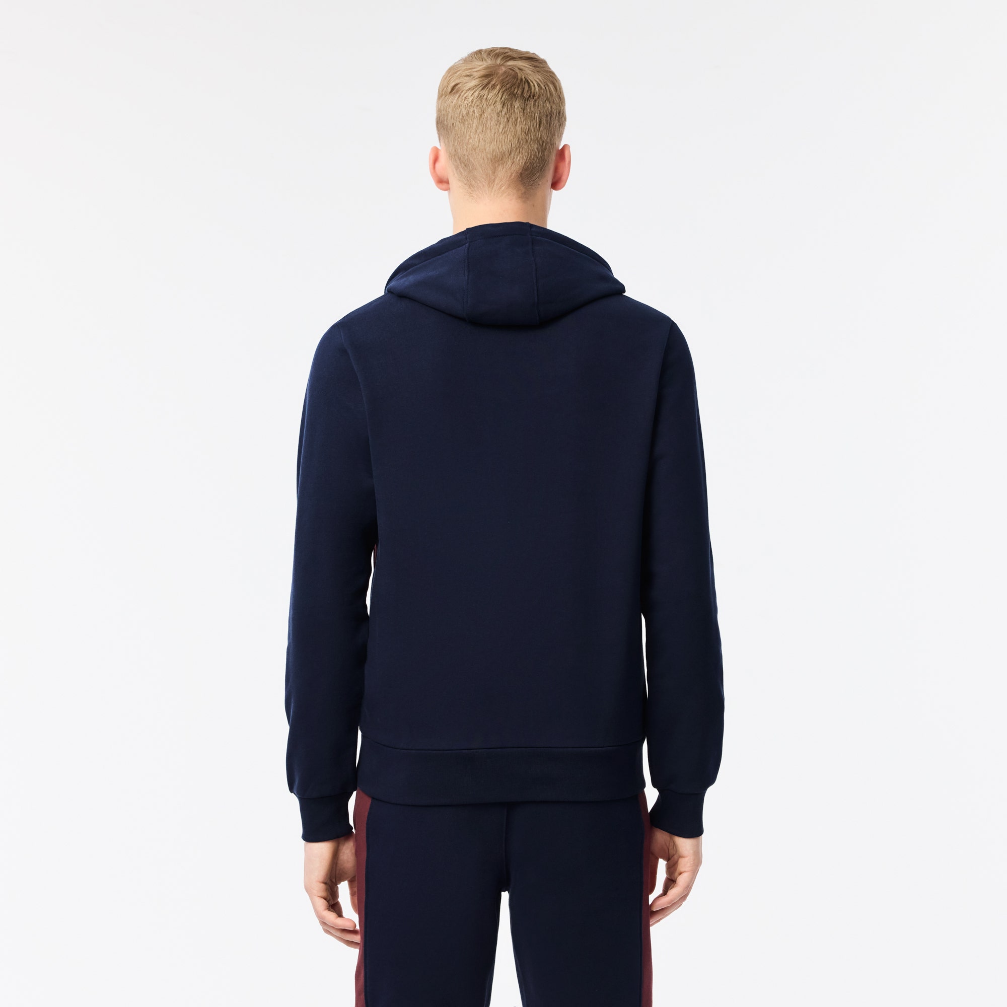 Colour-Block Fleece Hoodie