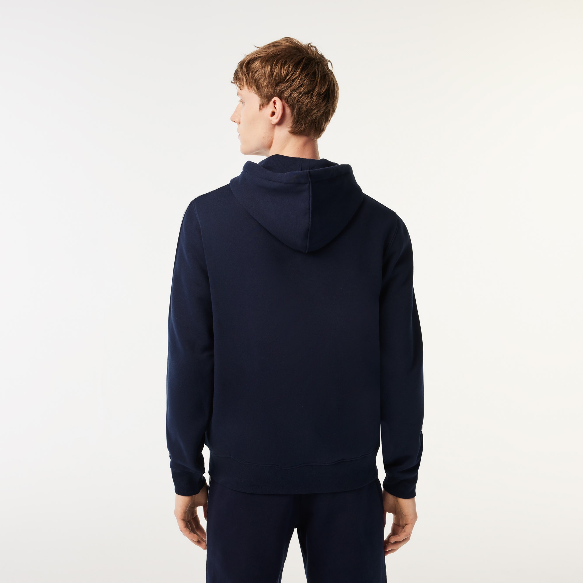 Men's Classic Fit Zipped Jogger Hoodie with Brand Stripes
