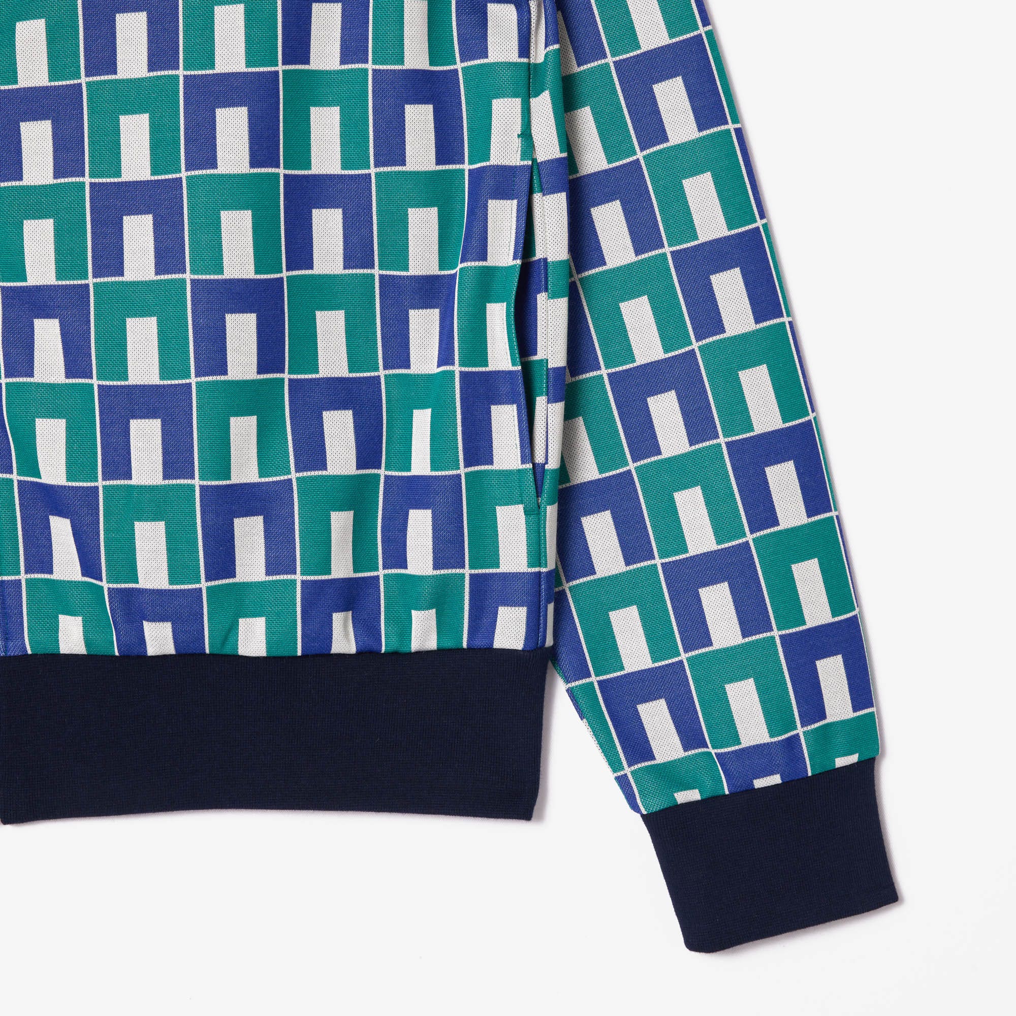 Graphic Motif Jacquard Sweatshirt