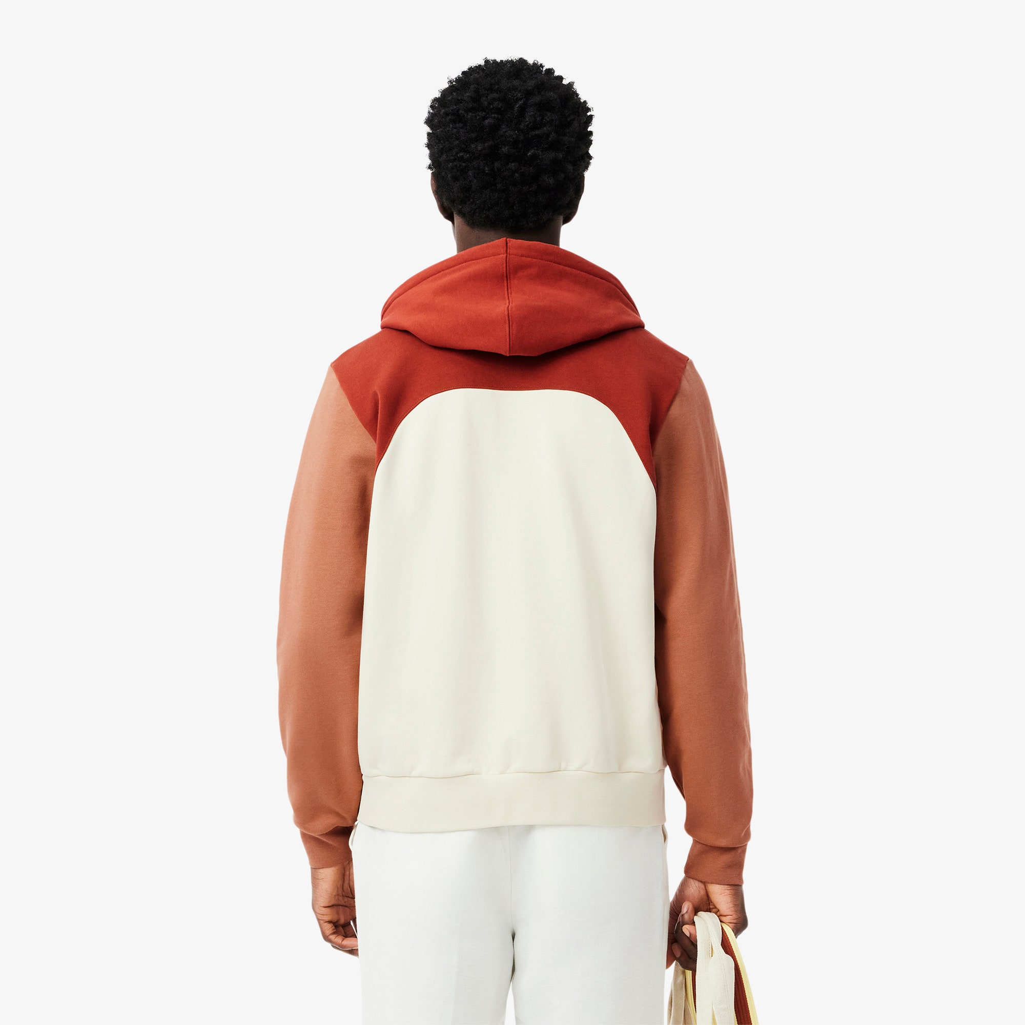 Zipped Colour-Block Hoodie