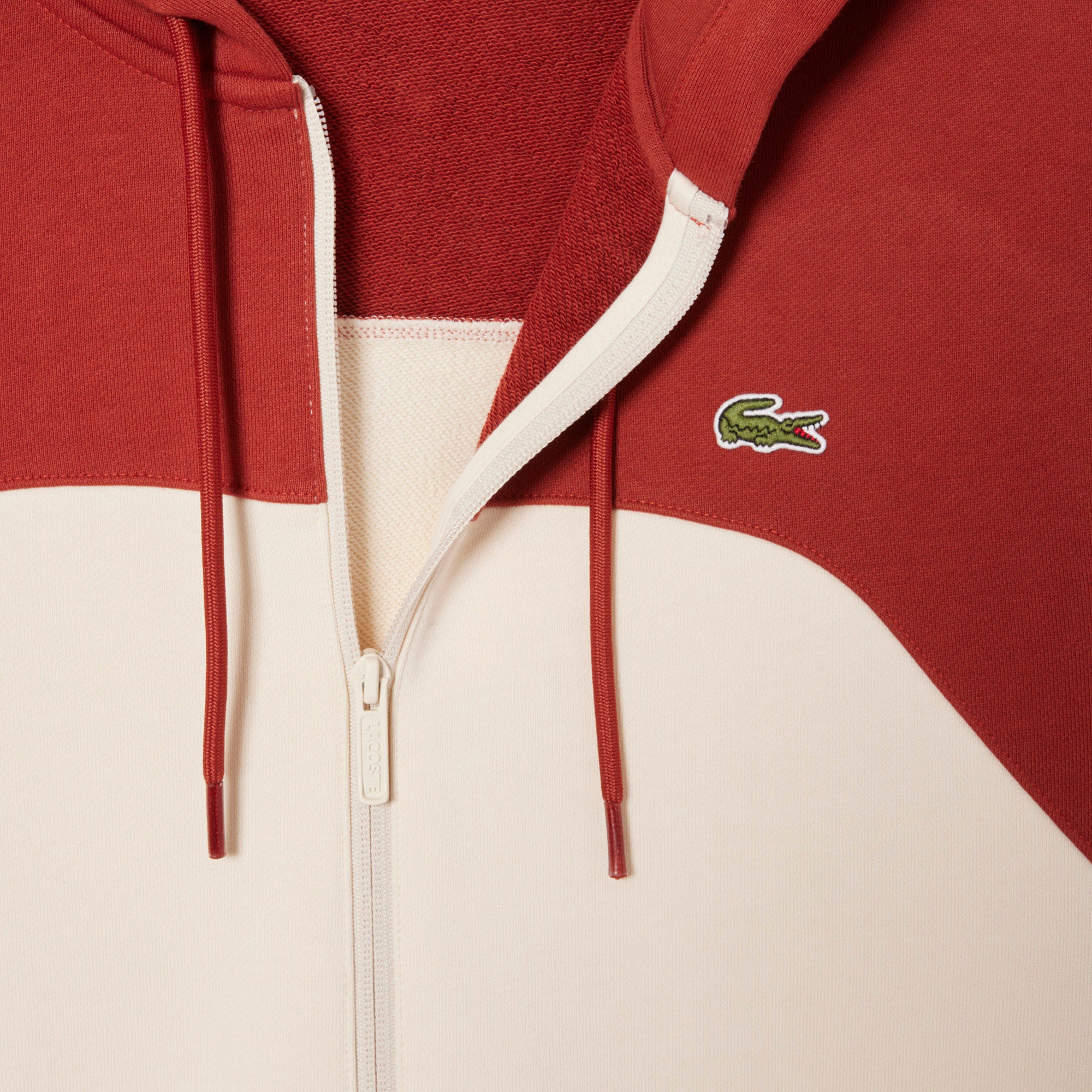 Zipped Colour-Block Hoodie