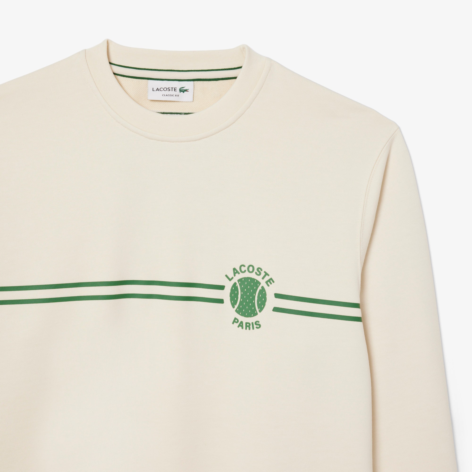Tennis Print Fleece Sweatshirt