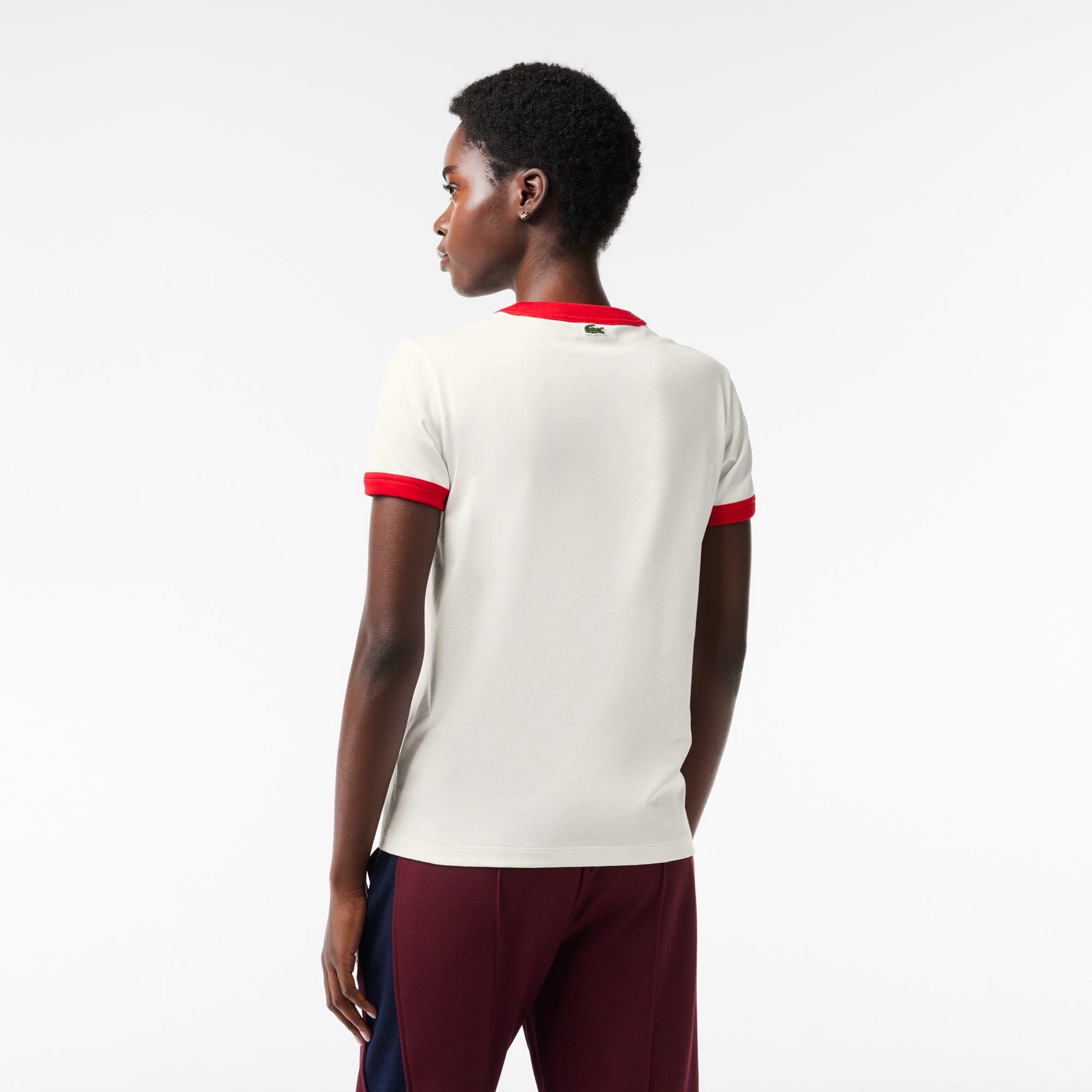 Slim Fit Cotton Tennis Badge T-shirt