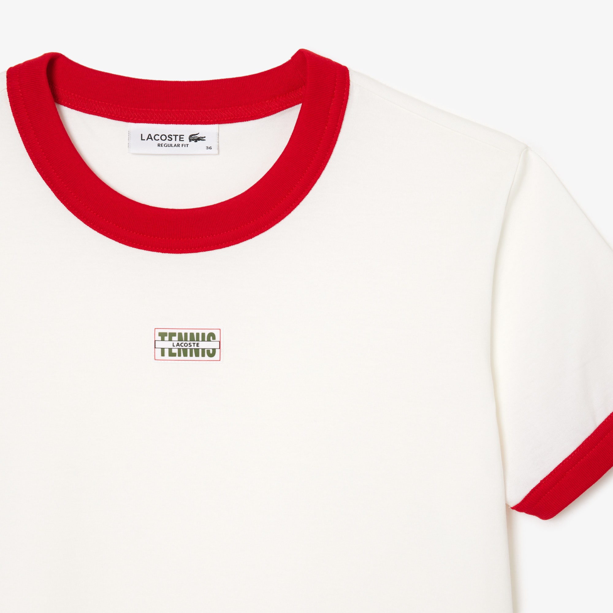 Slim Fit Cotton Tennis Badge T-shirt