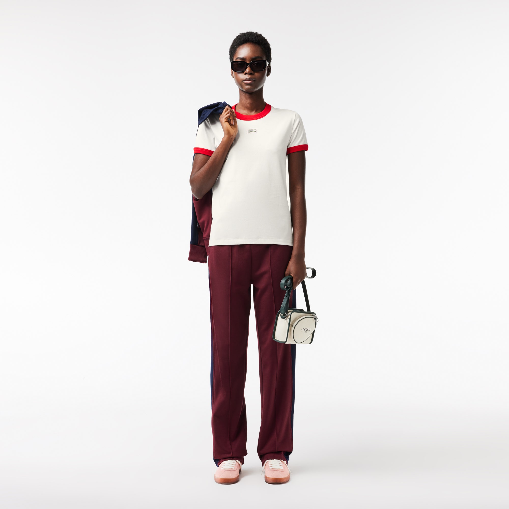 Slim Fit Cotton Tennis Badge T-shirt