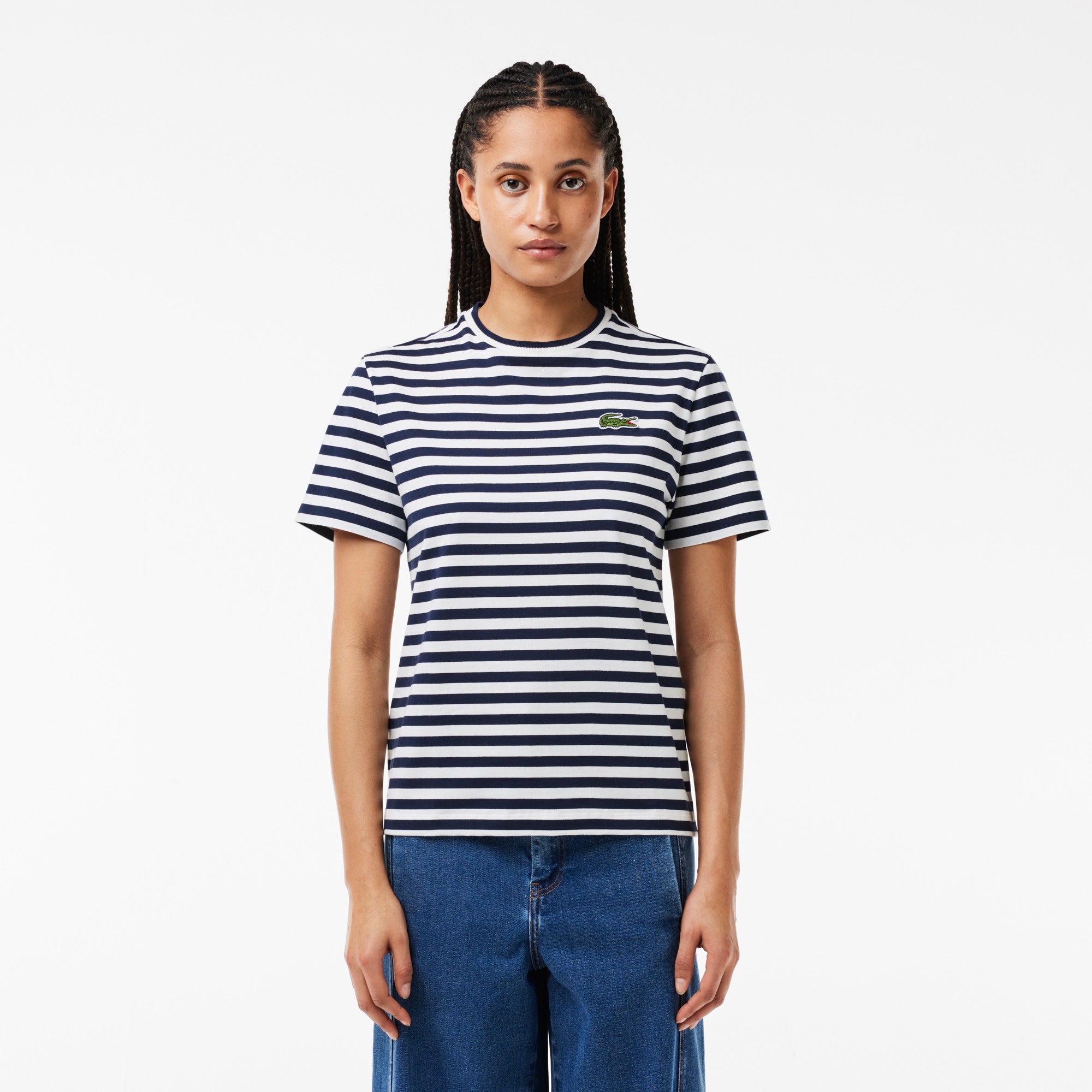Loose Fit Striped Cotton T-shirt