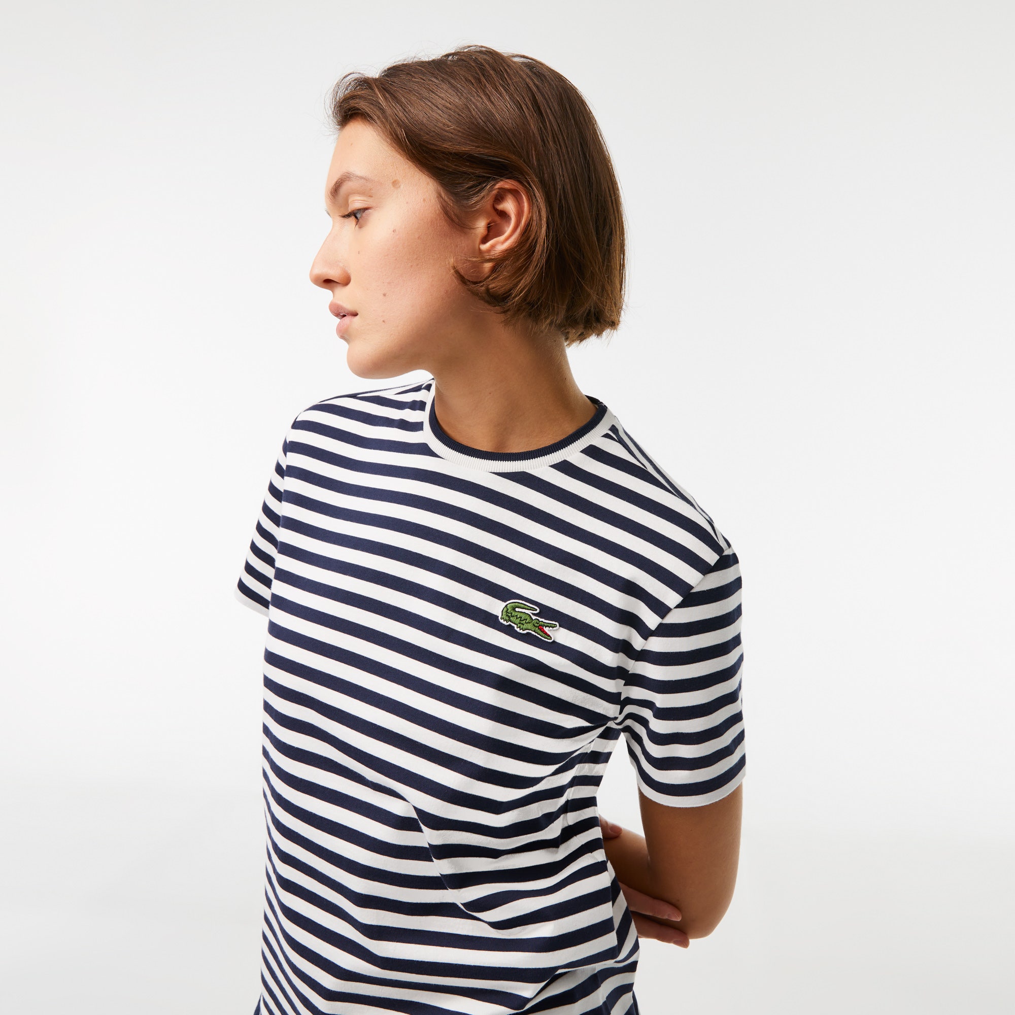 Loose Fit Striped Cotton T-shirt