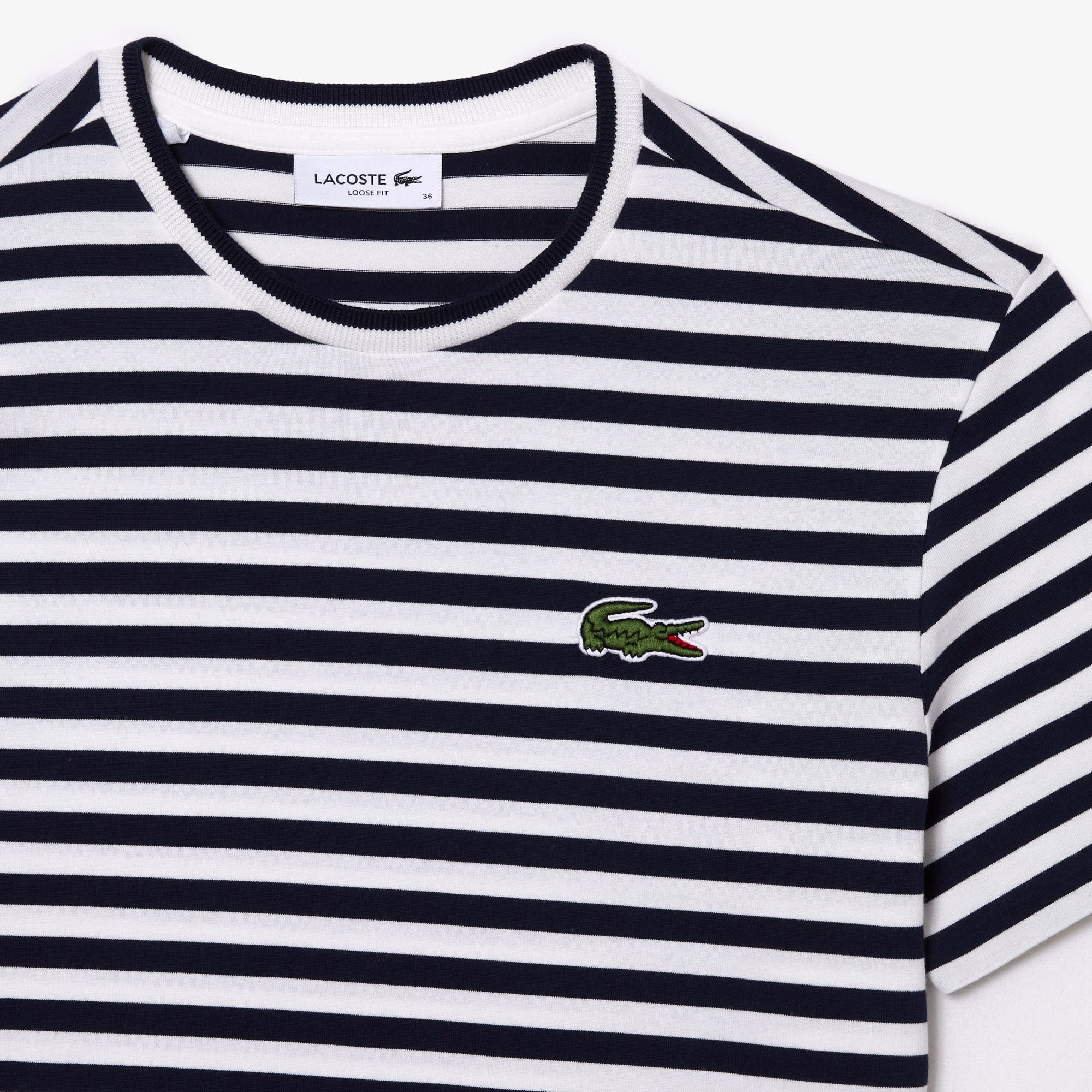 Loose Fit Striped Cotton T-shirt
