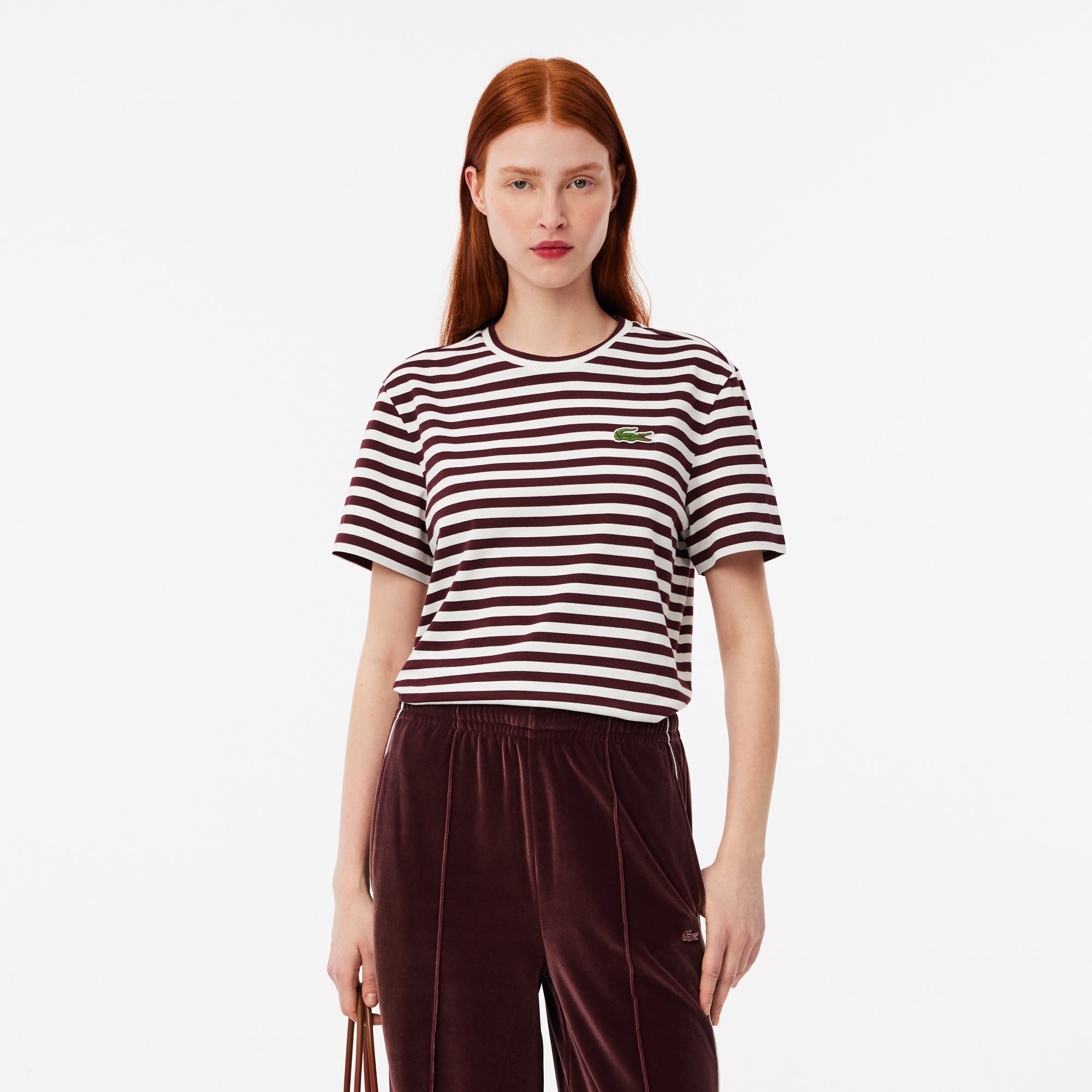 Loose Fit Striped Cotton T-shirt