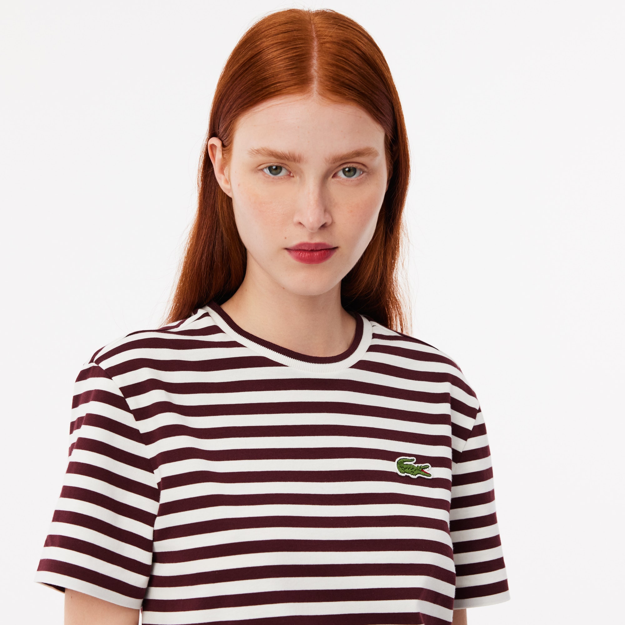 Loose Fit Striped Cotton T-shirt